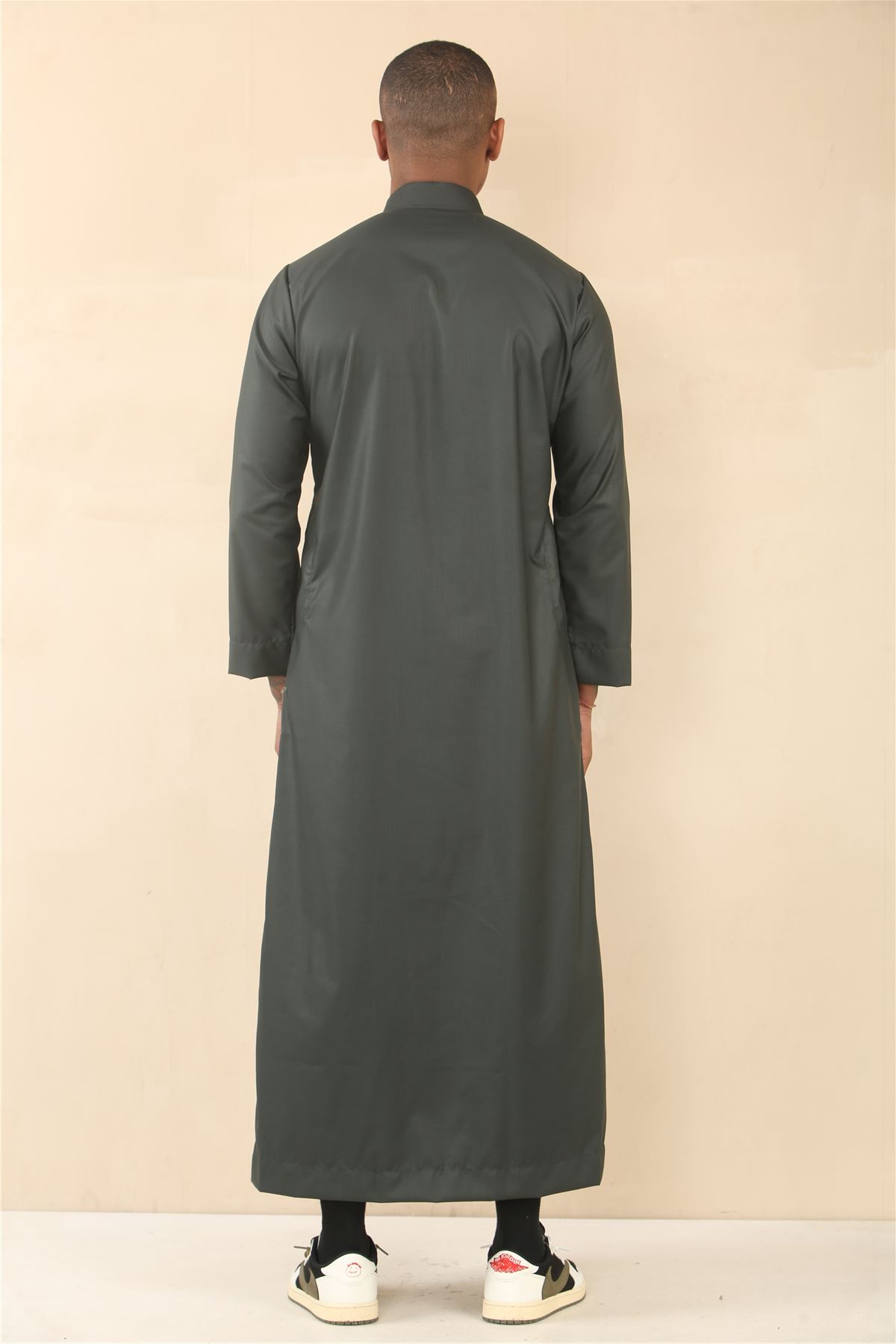 Men's Thobe Emirati Islamic Clothing Jubba Robe Muslim Eid Ramadan Arab Saudi - Picture 11 of 23