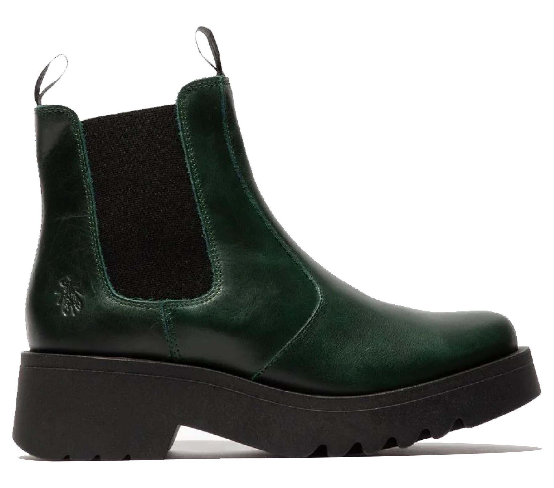 Fly London Mujer MEDI789 Botas Cuña Chelsea Tobillo Cuero Plataforma Reino Unido 3-8 - Imagen 12 de 17