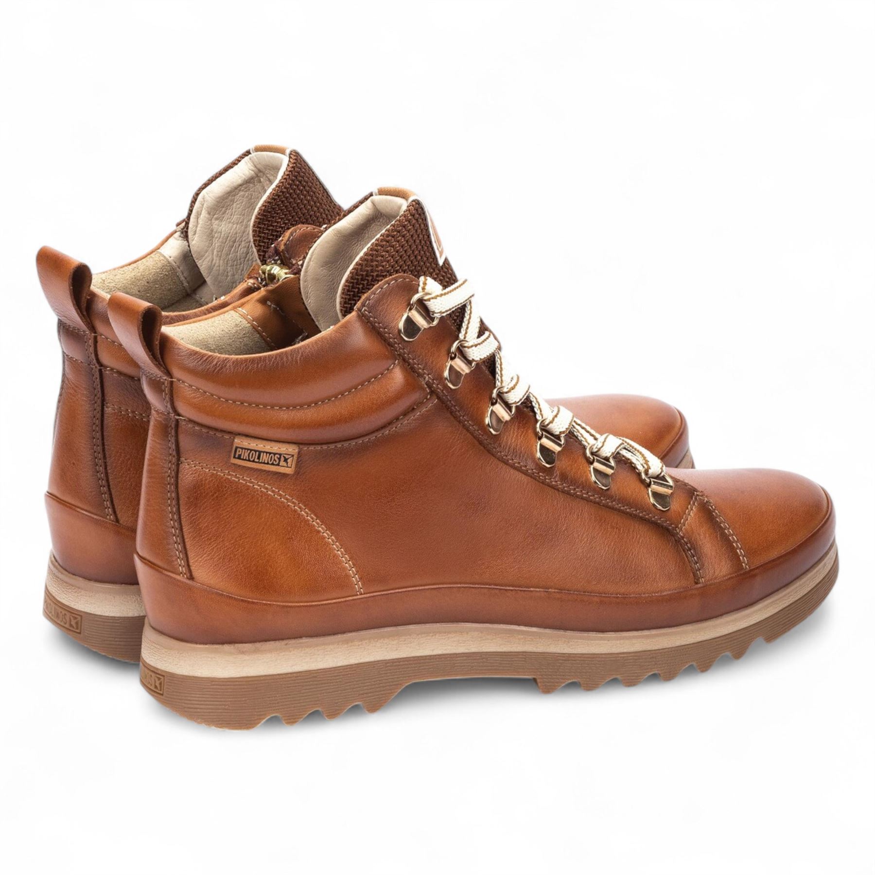 Pikolinos Vigo Women's Leather Side Zip & Lace Up Ankle Trainers Everyday Boots - Picture 6 of 21