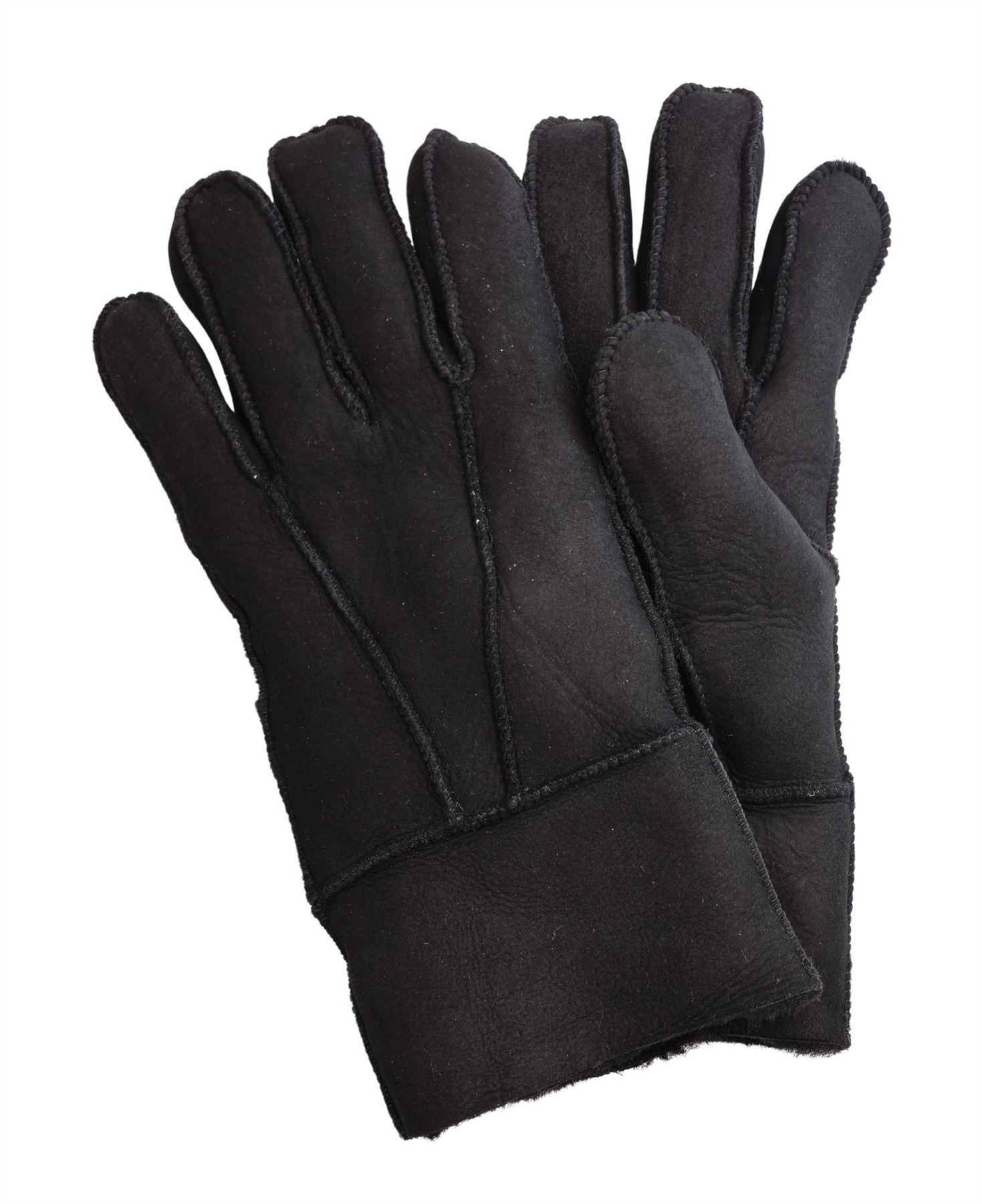 Guantes de piel de oveja unisex cálidos de invierno guantes de cuero de gamuza genuina - Imagen 5 de 22