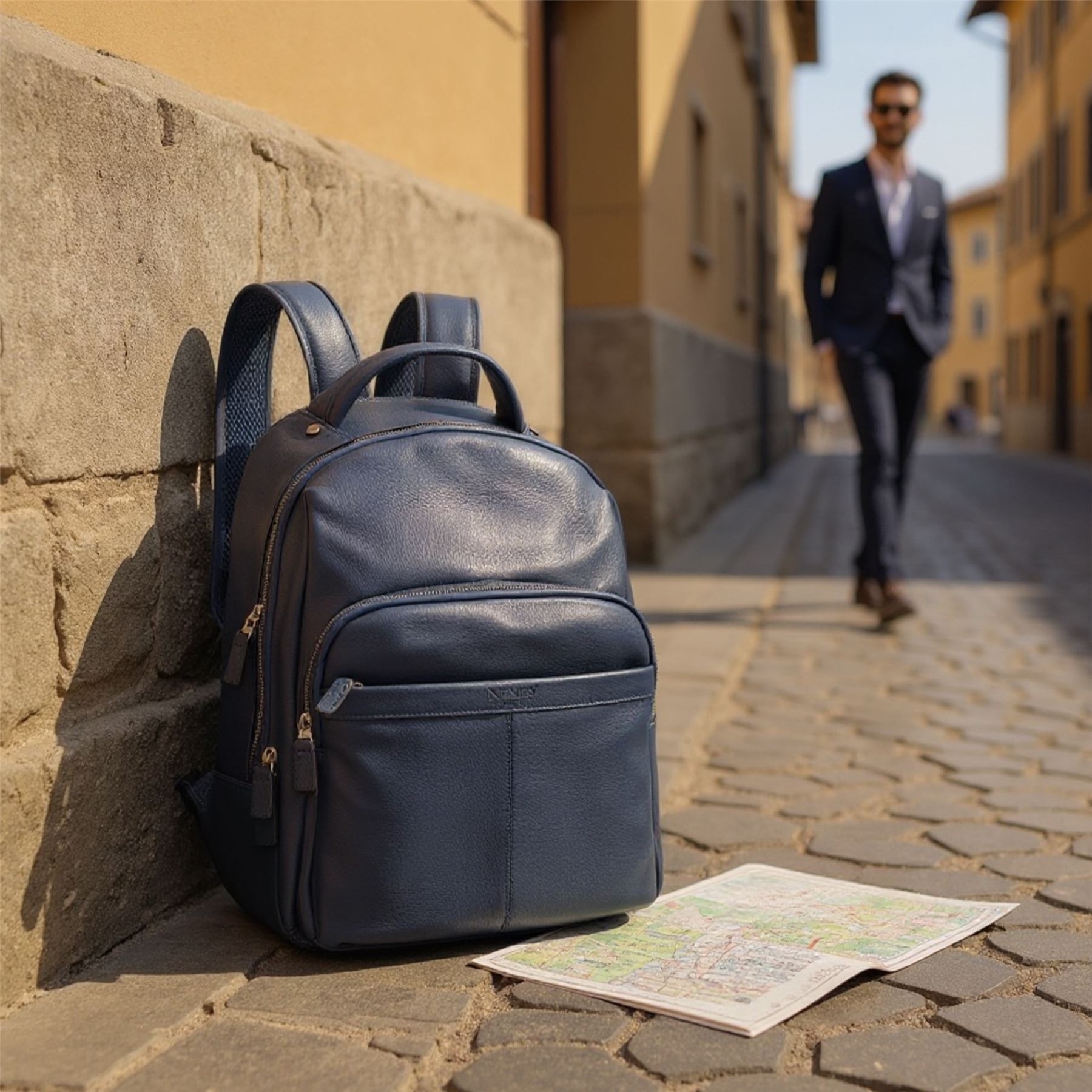 Mochila de Cuero Mochila Genuina Vintage Laptop Viaje Bolso de Hombro Unisex - Imagen 24 de 24