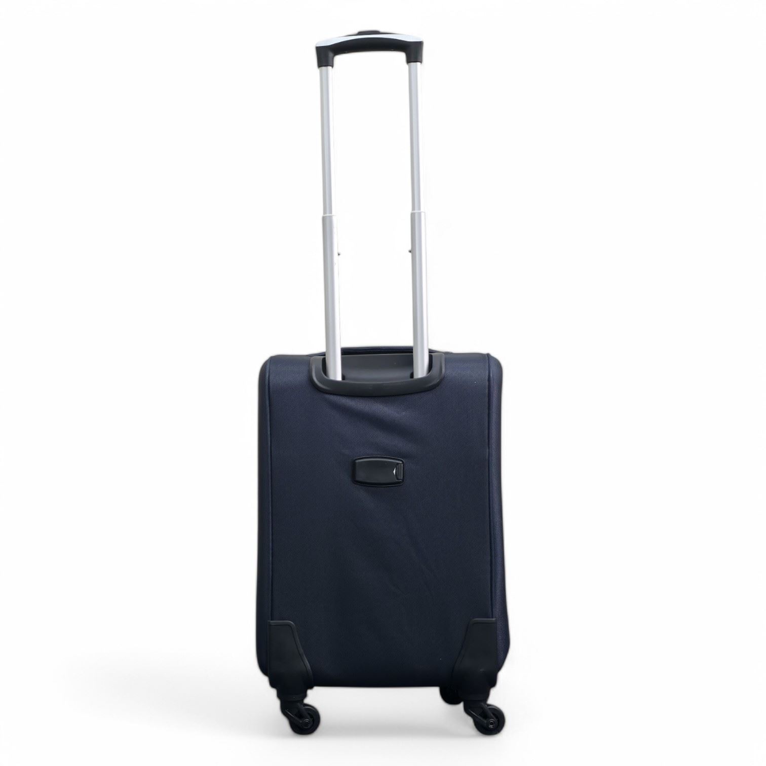 Soft Shell Lightweight Navy Blue Nylon Suitcase Set 4 Wheel Travel Case Bags - Picture 14 of 38
