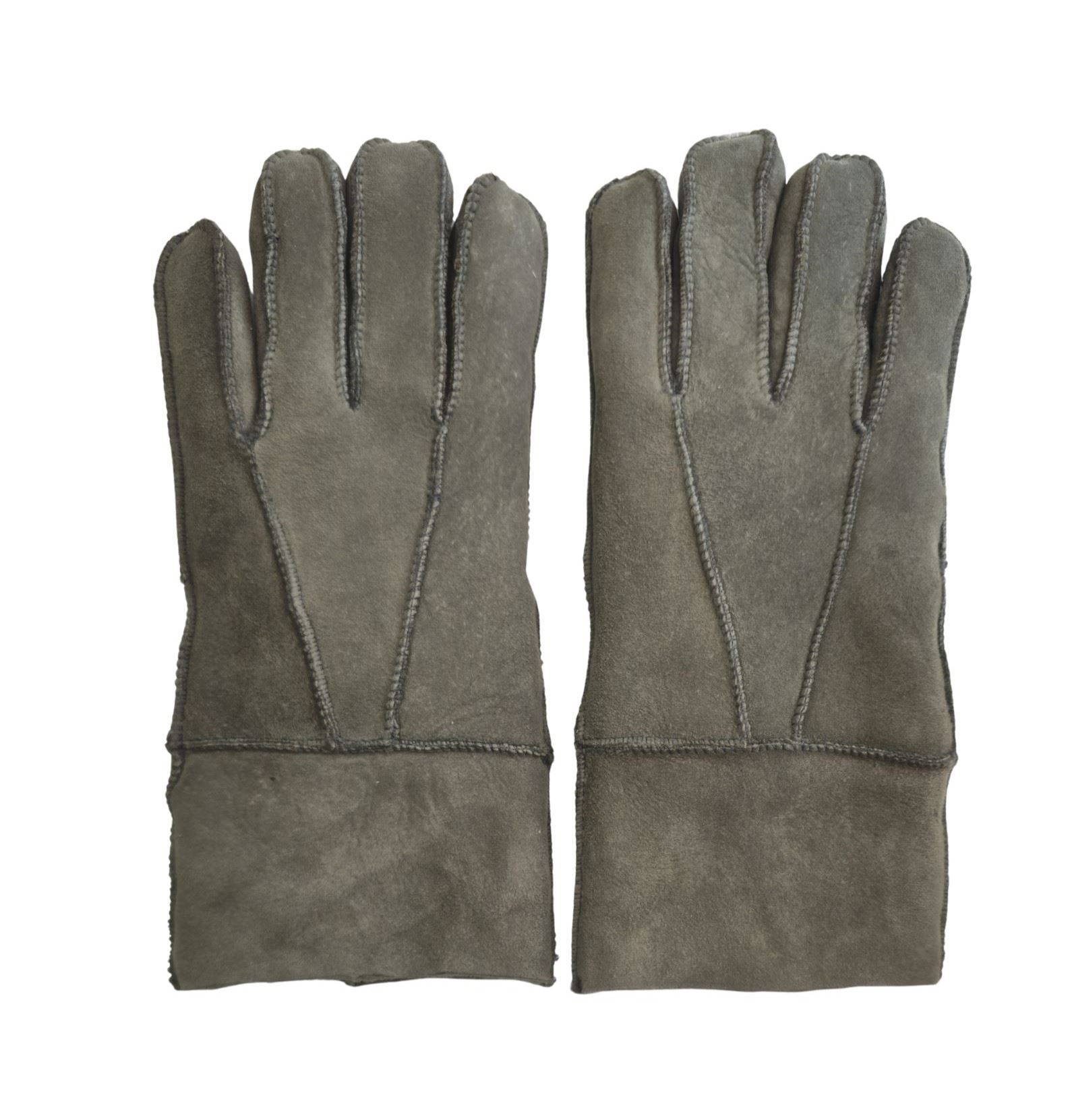 Guantes de piel de oveja unisex cálidos de invierno guantes de cuero de gamuza genuina - Imagen 11 de 22