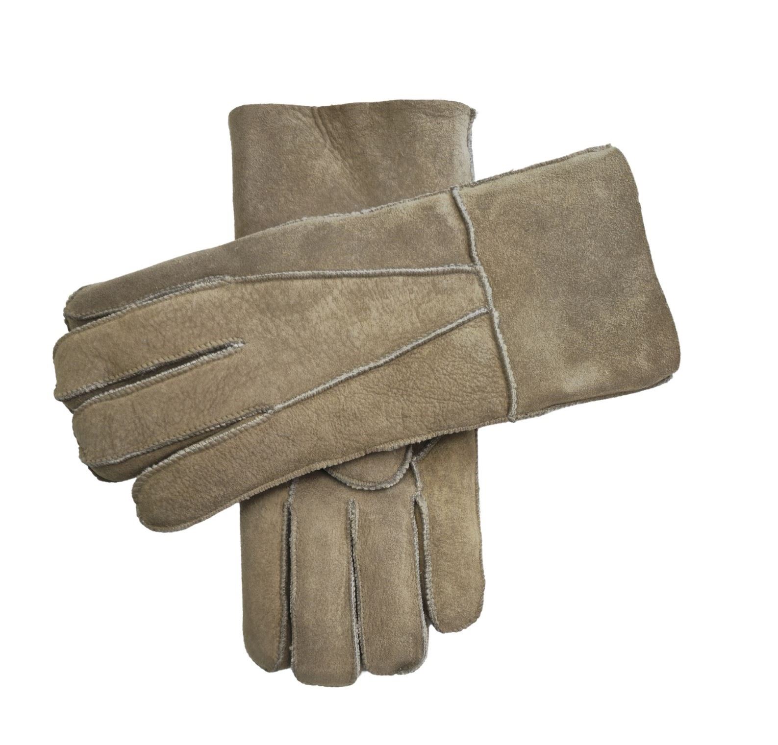 Guantes de piel de oveja unisex cálidos de invierno guantes de cuero de gamuza genuina - Imagen 18 de 22