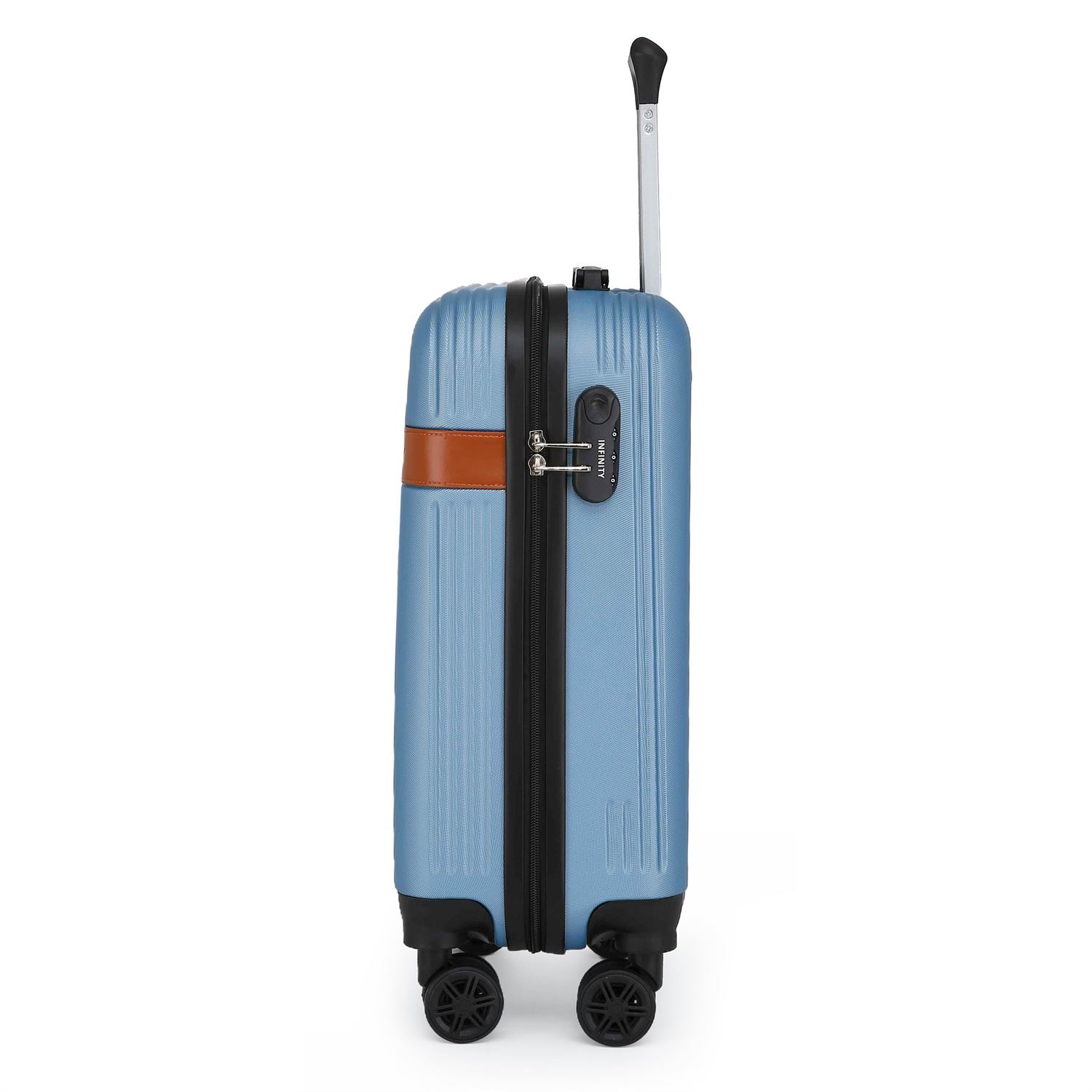Hardshell Blue Navy Cabin Suitcase Set Robust ABS Lightweight Luggage Bag - Picture 16 of 34