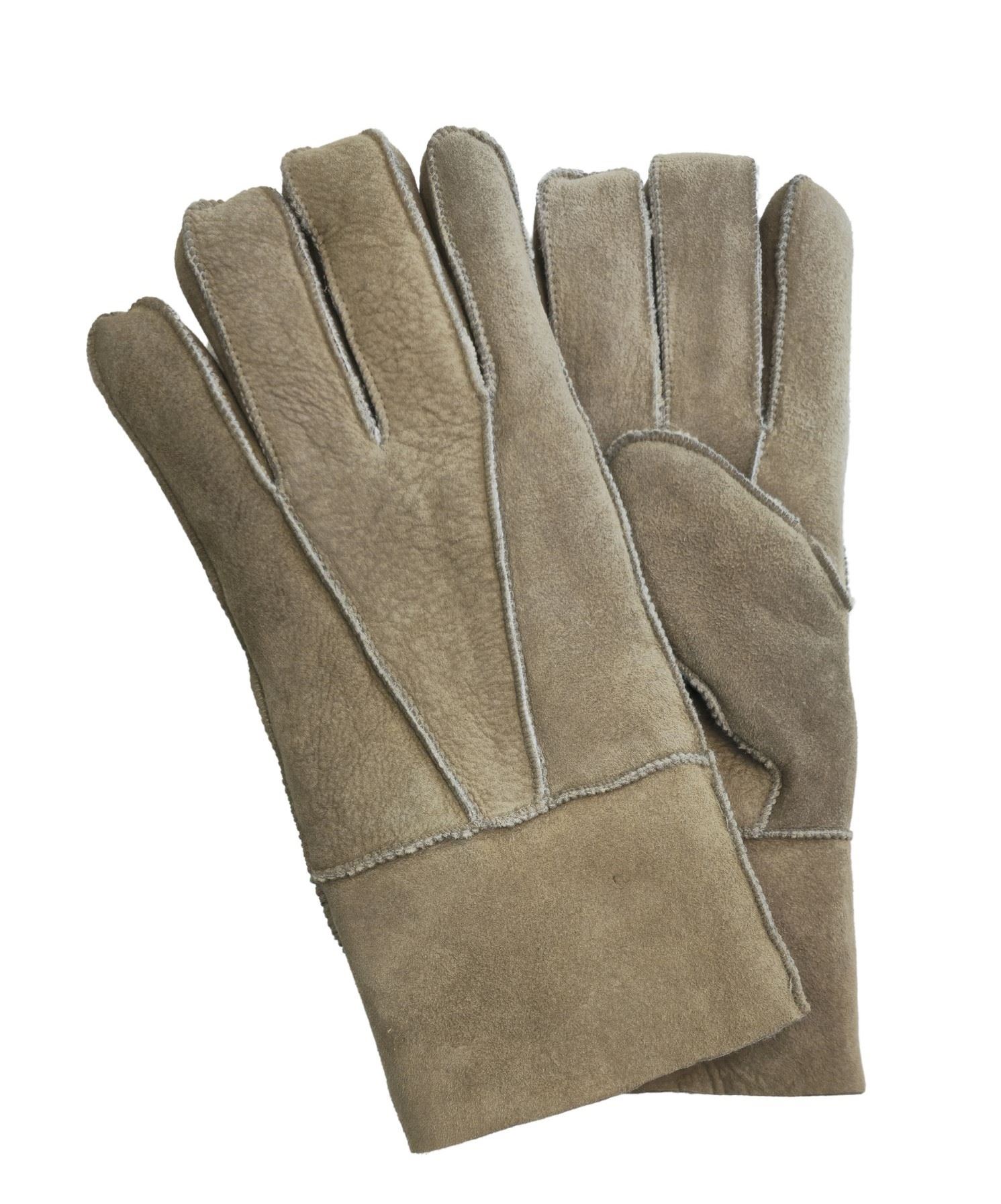 Guantes de piel de oveja unisex cálidos de invierno guantes de cuero de gamuza genuina - Imagen 17 de 22