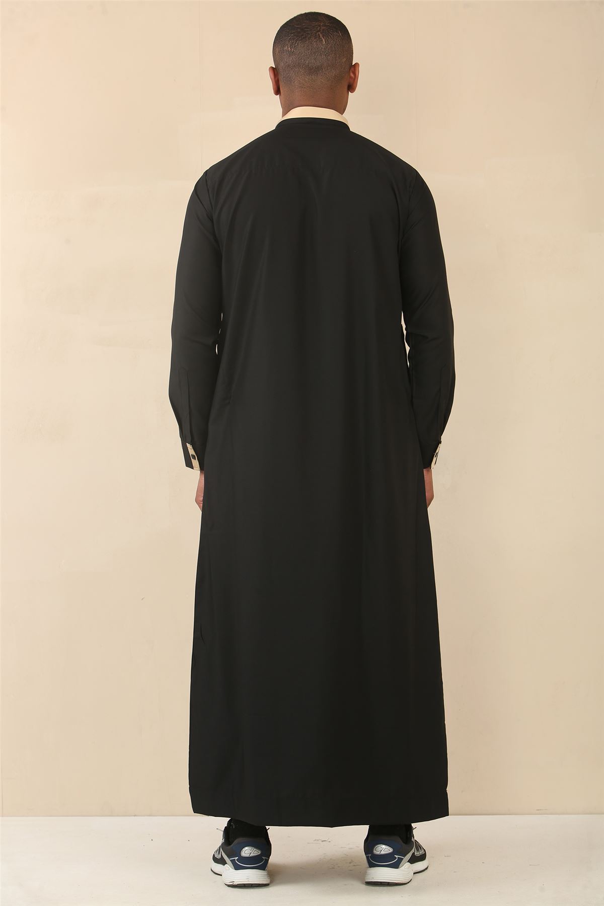 Abbigliamento islamico uomo Thobe Emirati Sauditi Jubba abito musulmano Eid Ramadan arabo - Foto 7 di 44
