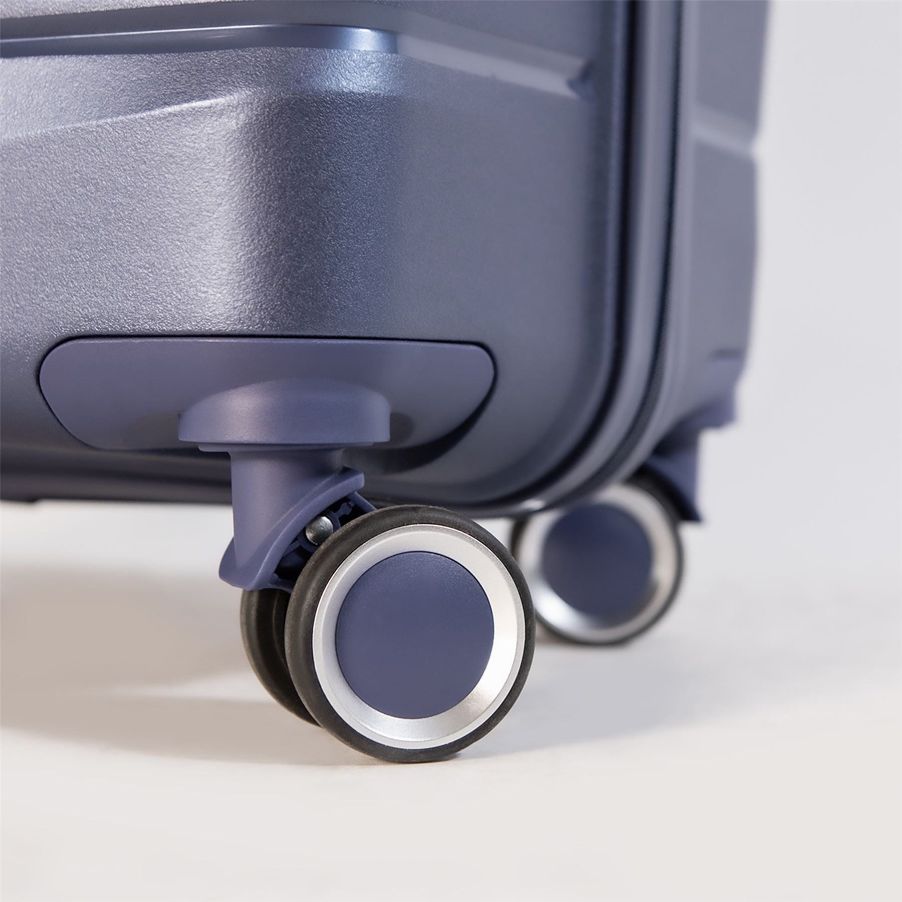 Hard Shell TSA Blue Strong Suitcase Set 8 Wheel Cabin Luggage Case - Picture 18 of 36