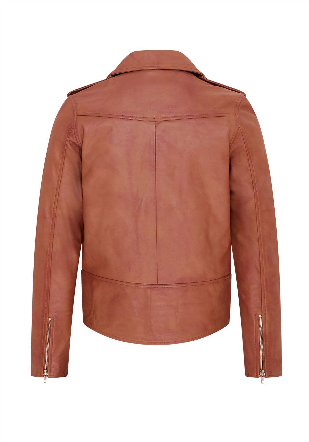 Mens Retro Brando Quilted Leather Biker Jacket Vintage Motorcycle Style - Picture 5 of 13