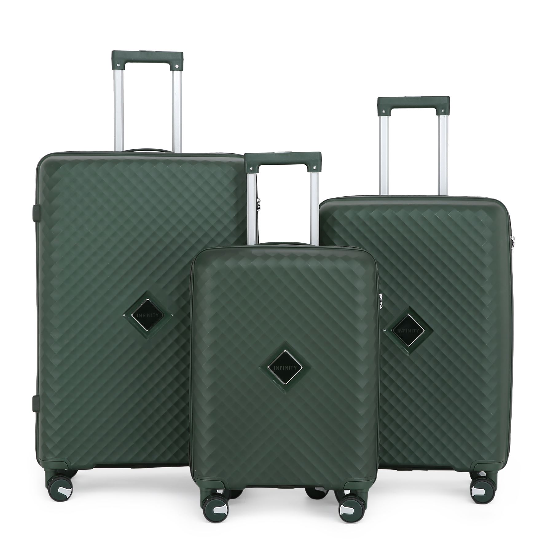 Hard Shell Cabin Suitcase Set 8 Wheel Luggage Case Strong Travel TSA Bag - Picture 13 of 23