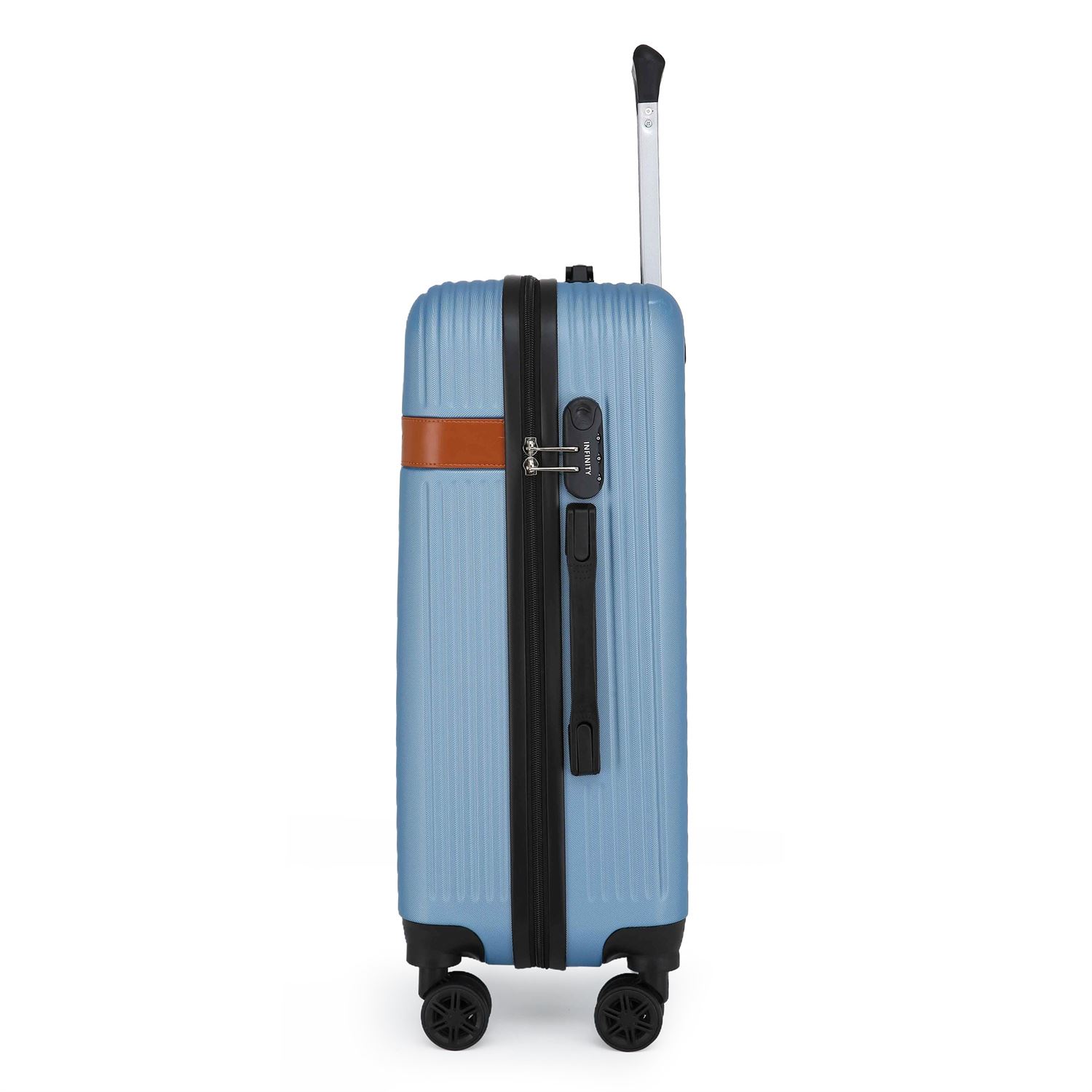 Hardshell Blue Navy Cabin Suitcase Set Robust ABS Lightweight Luggage Bag - Picture 24 of 34