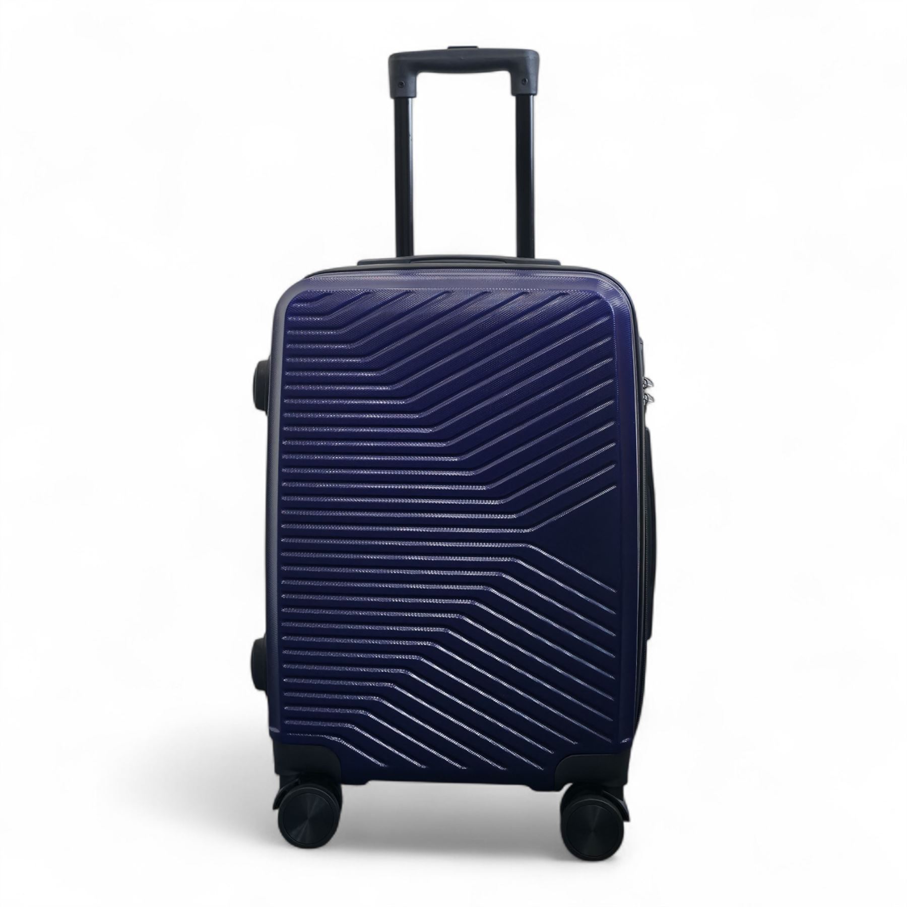 Strong Navy Hardshell Suitcase Set Dual 4 Wheel ABS Luggage Trolley Suitcase - Picture 10 of 31