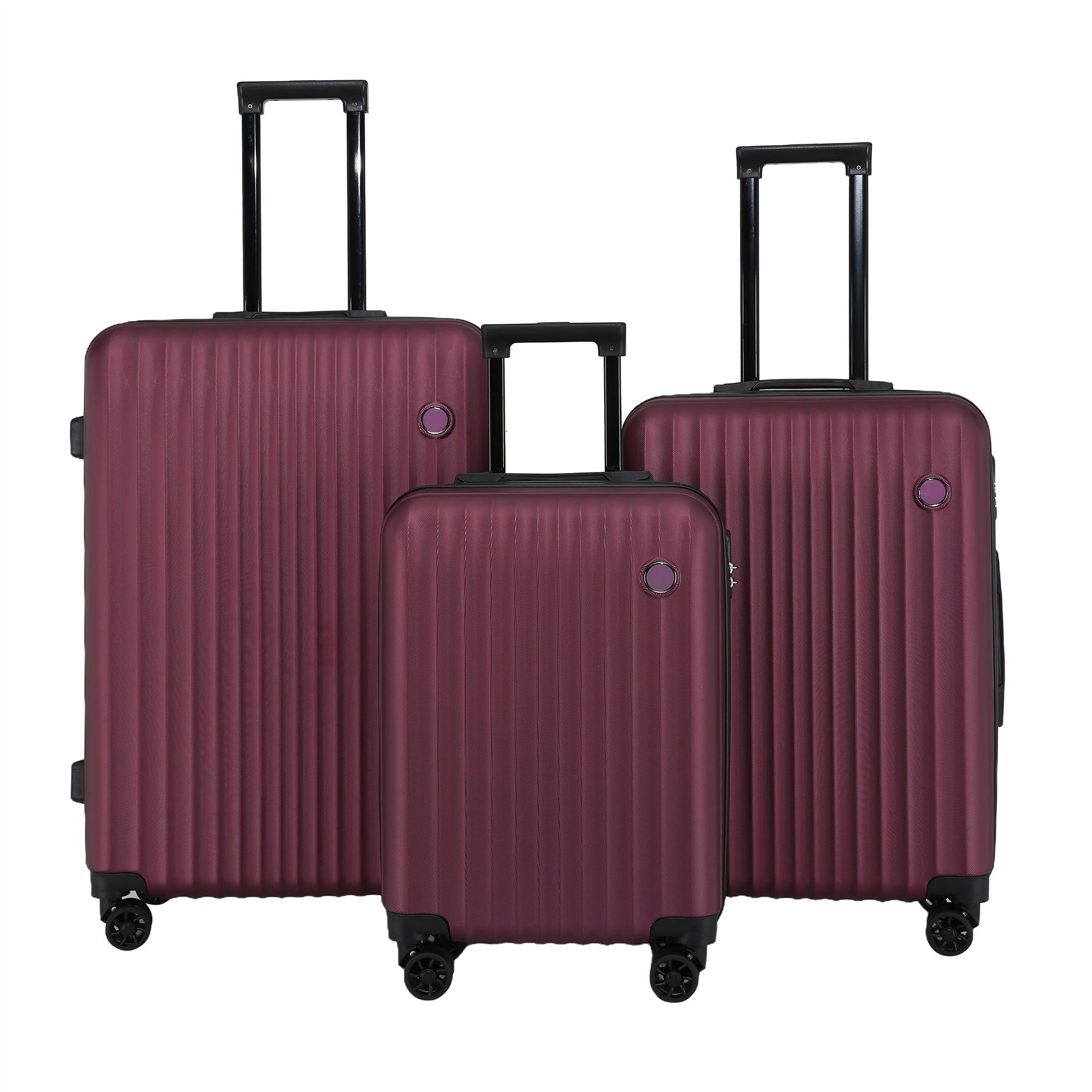 Hard Shell ABS Suitcase Set 8 Wheel Travel Case Holiday Bags - Picture 14 of 25
