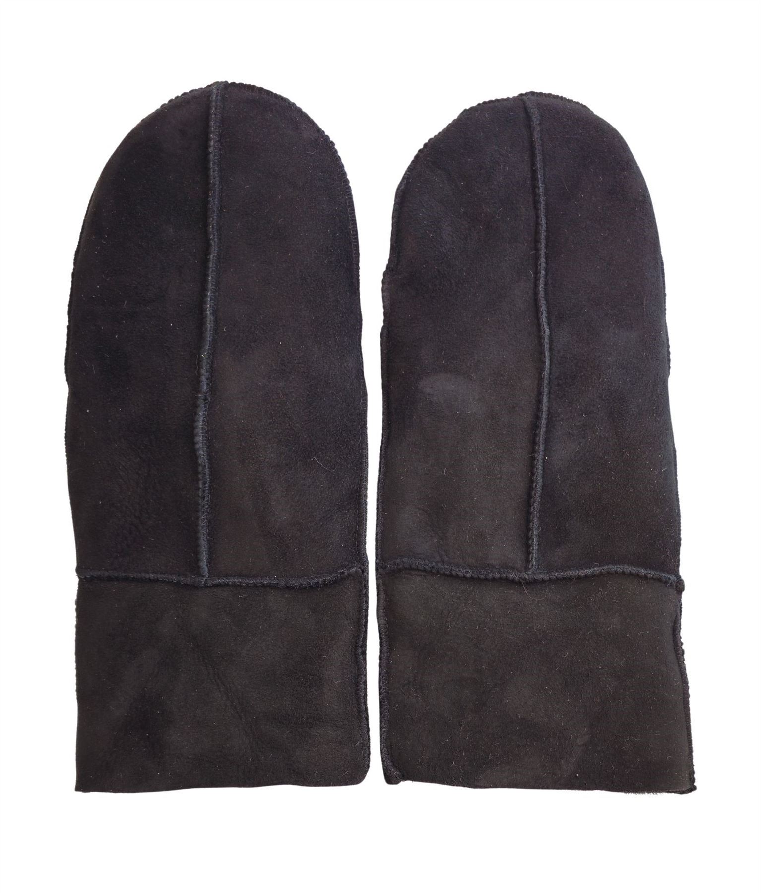Infinity Leather Womens Genuine Real Sheepskin Suede Mittens Warm Gloves - Picture 3 of 10