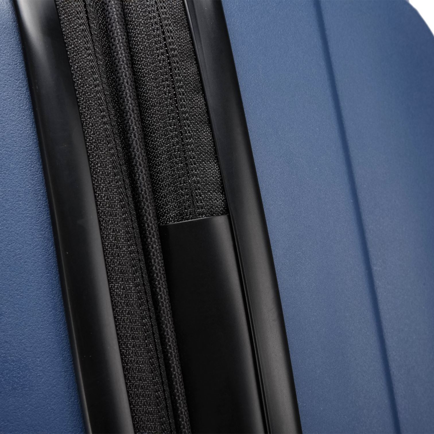 Expandable Hard Shell Navy Blue PP 8 Wheel Luggage Travel Cabin Suitcase Set - Picture 24 of 49