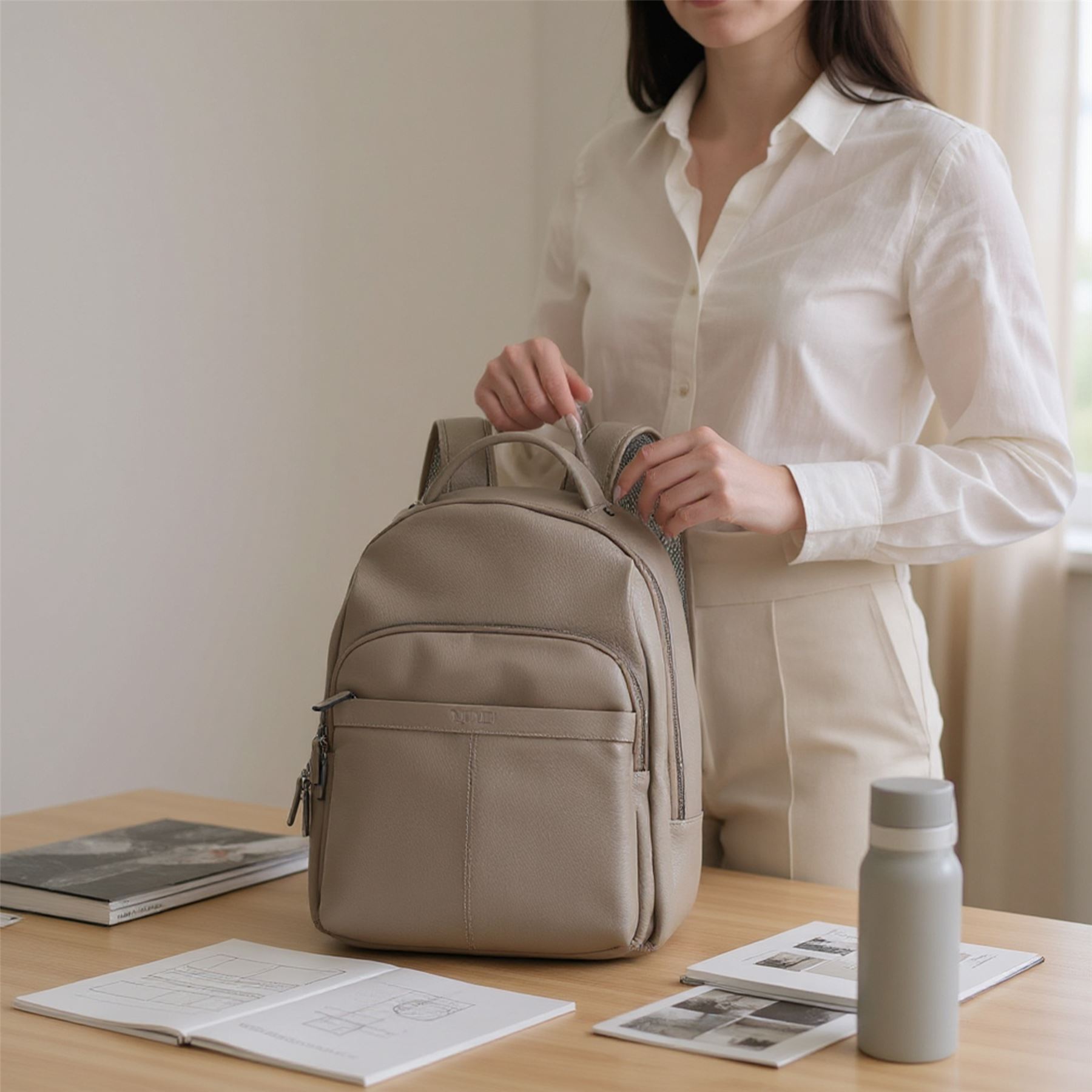 Mochila de Cuero Mochila Genuina Vintage Laptop Viaje Bolso de Hombro Unisex - Imagen 16 de 24