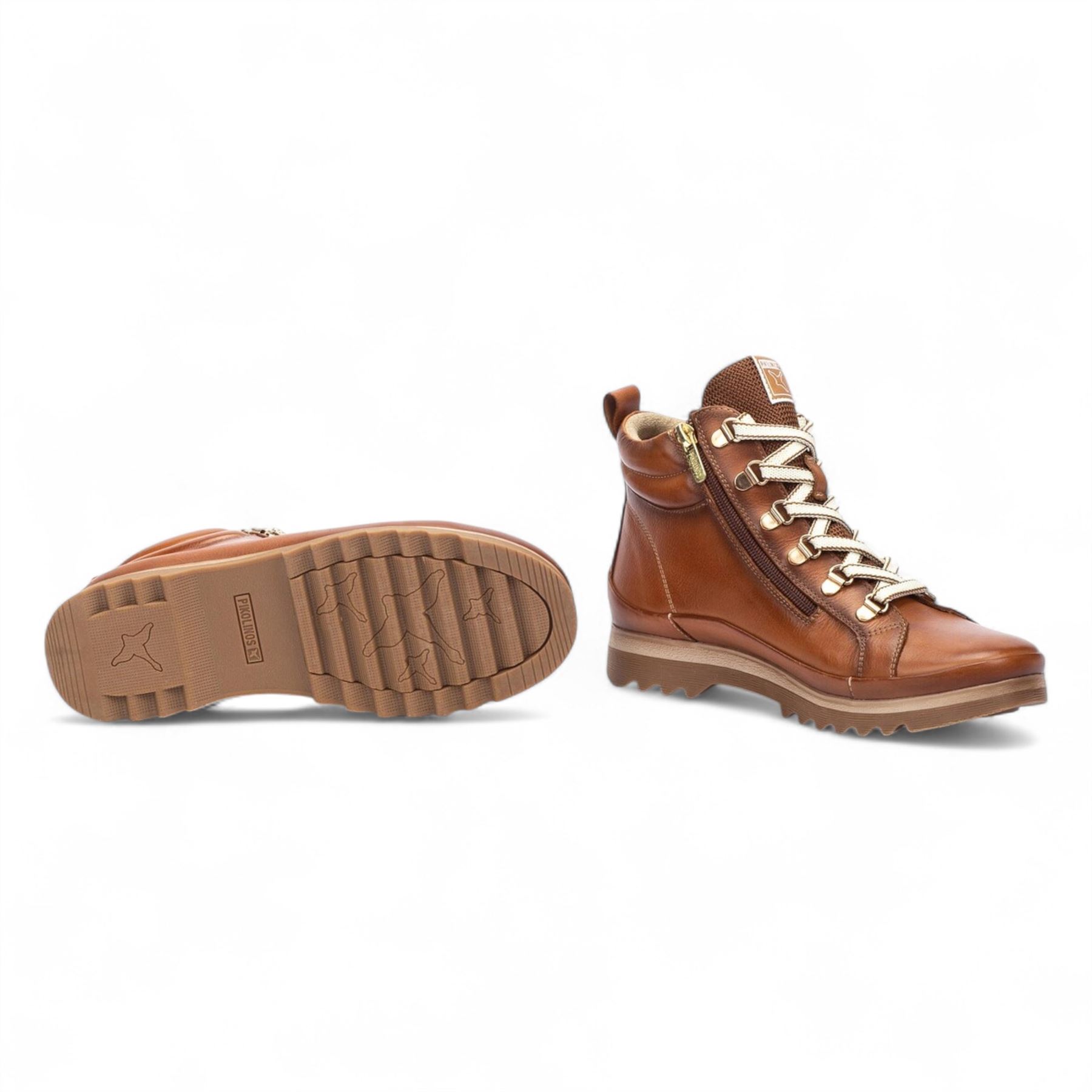 Pikolinos Vigo Women's Leather Side Zip & Lace Up Ankle Trainers Everyday Boots - Picture 9 of 21