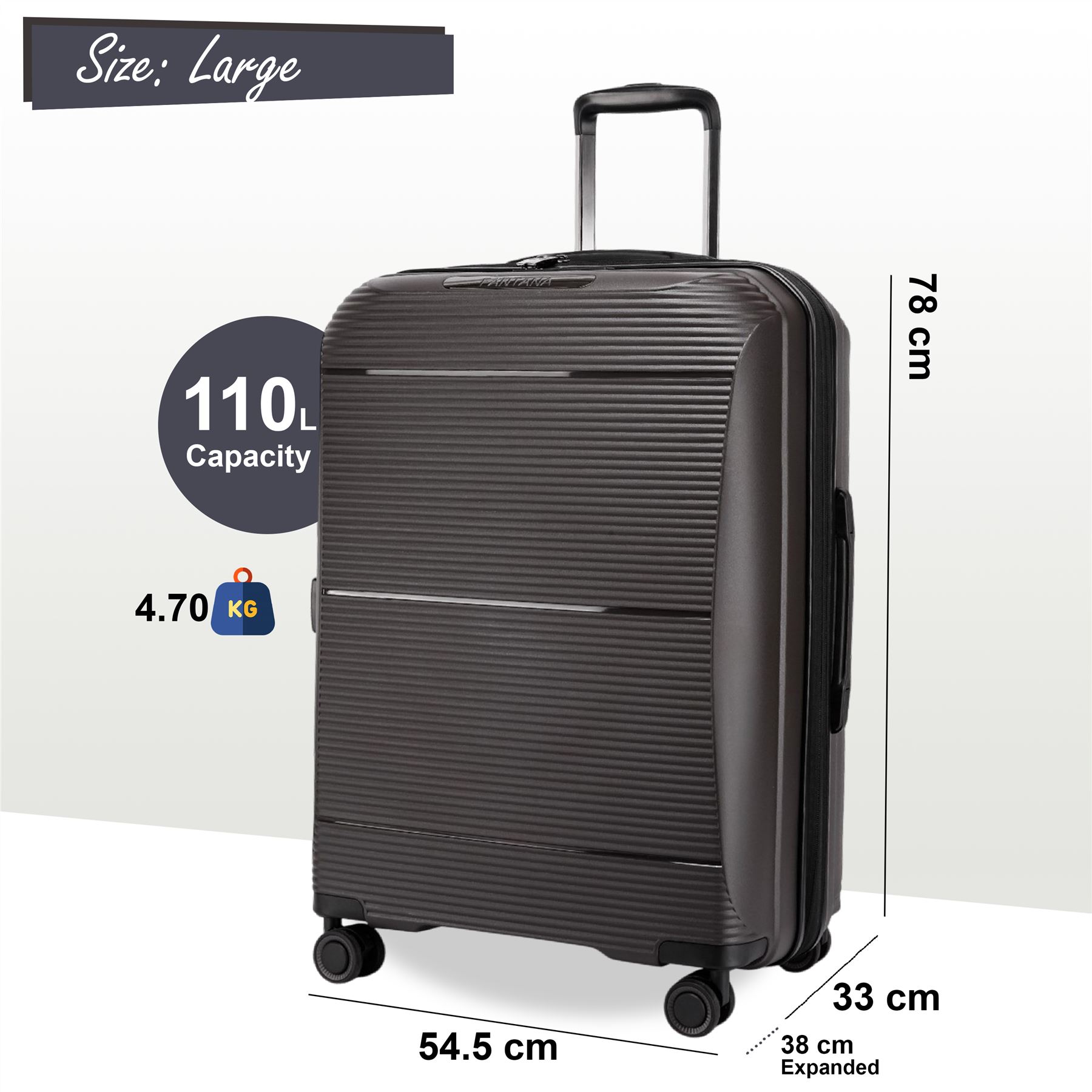 Juego De Maletas De Viaje De Cabina Con Ruedas De 8 Y Carcasa Dura Expandible - Imagen 45 de 56