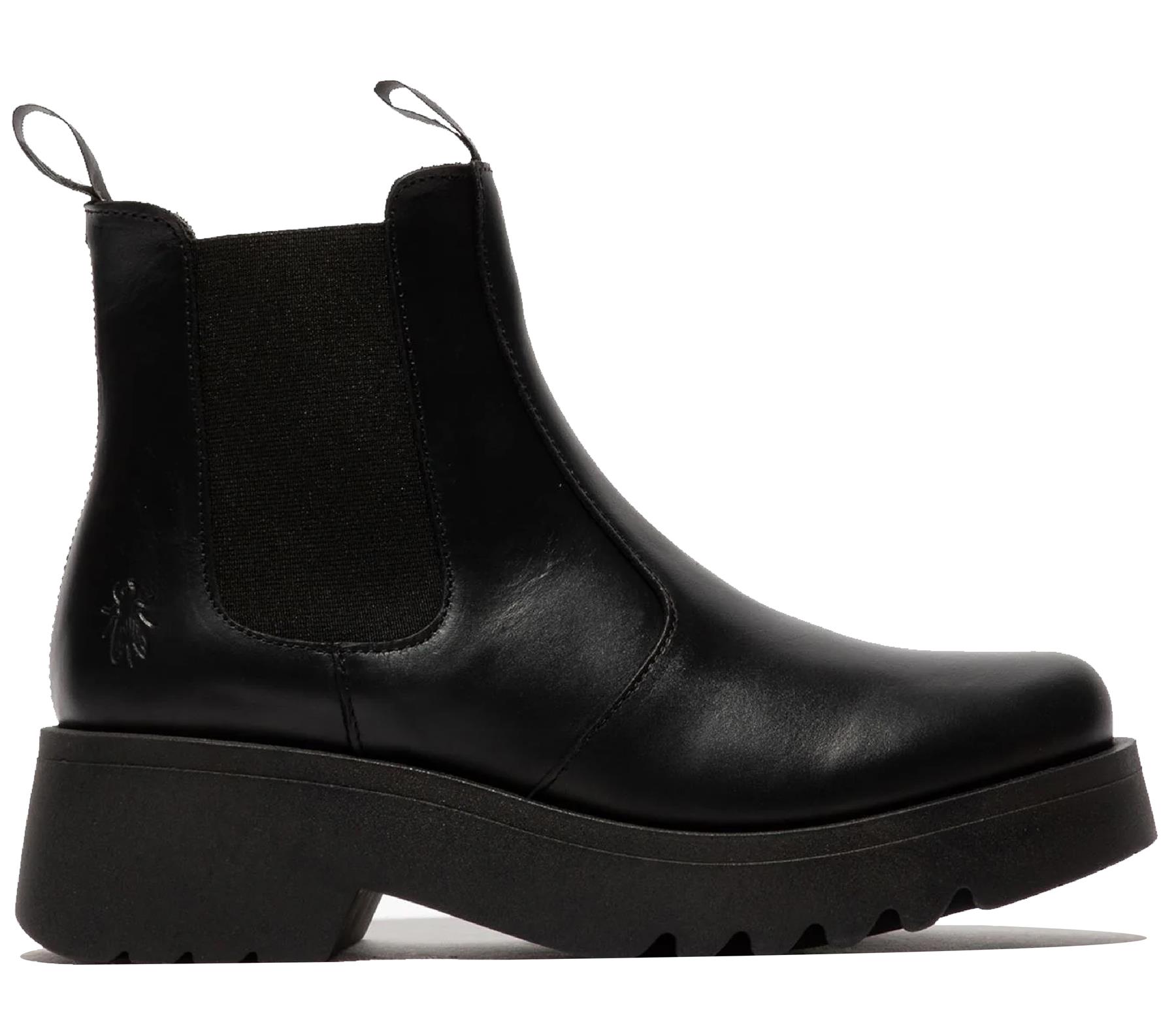 Fly London Mujer MEDI789 Botas Cuña Chelsea Tobillo Cuero Plataforma Reino Unido 3-8 - Imagen 2 de 17