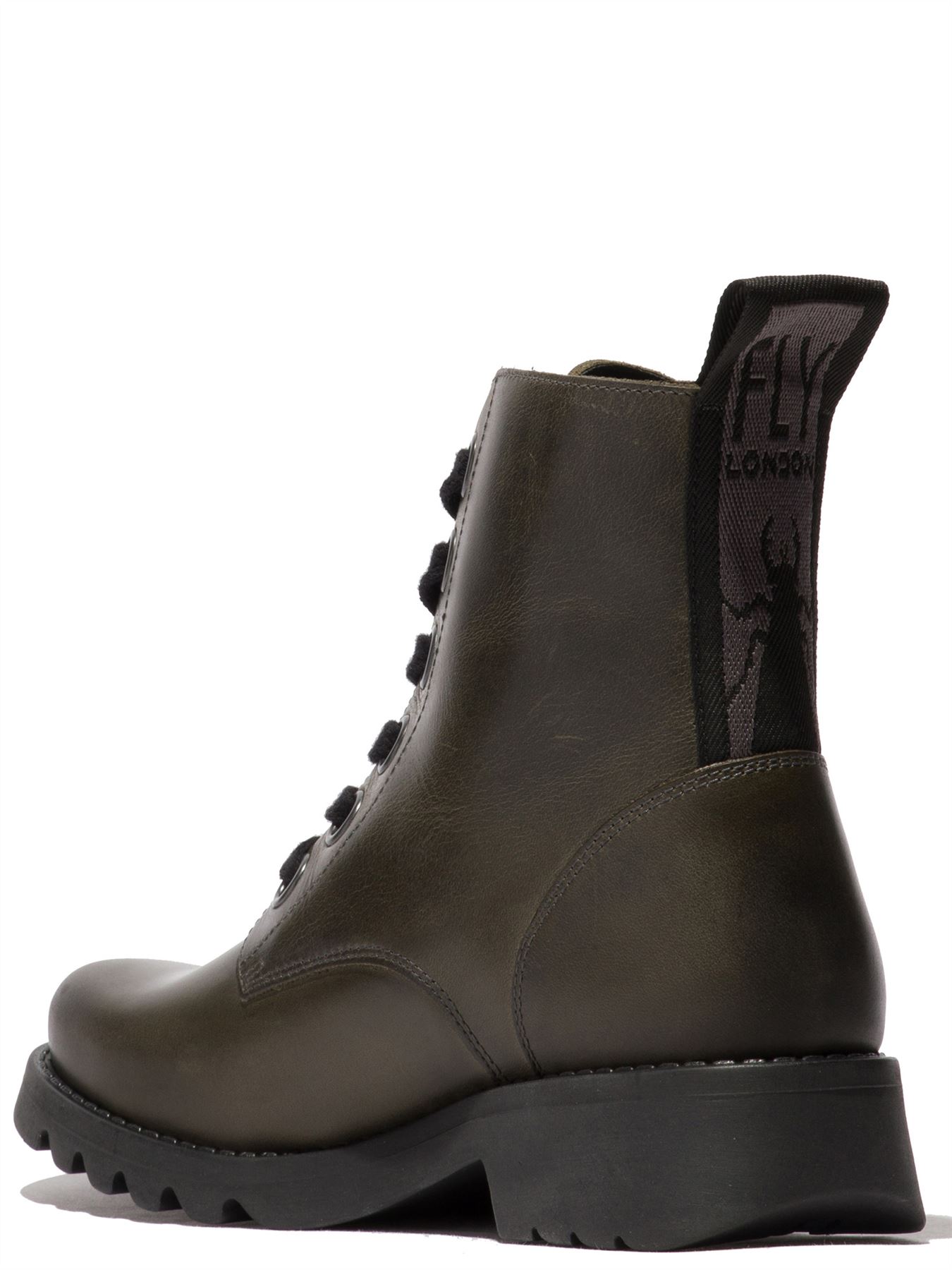 Fly London Mujer RAGI539 Botas Informales Alfombra Cuero Con Cordones Tobillo Talla UK 3-8 - Imagen 10 de 11