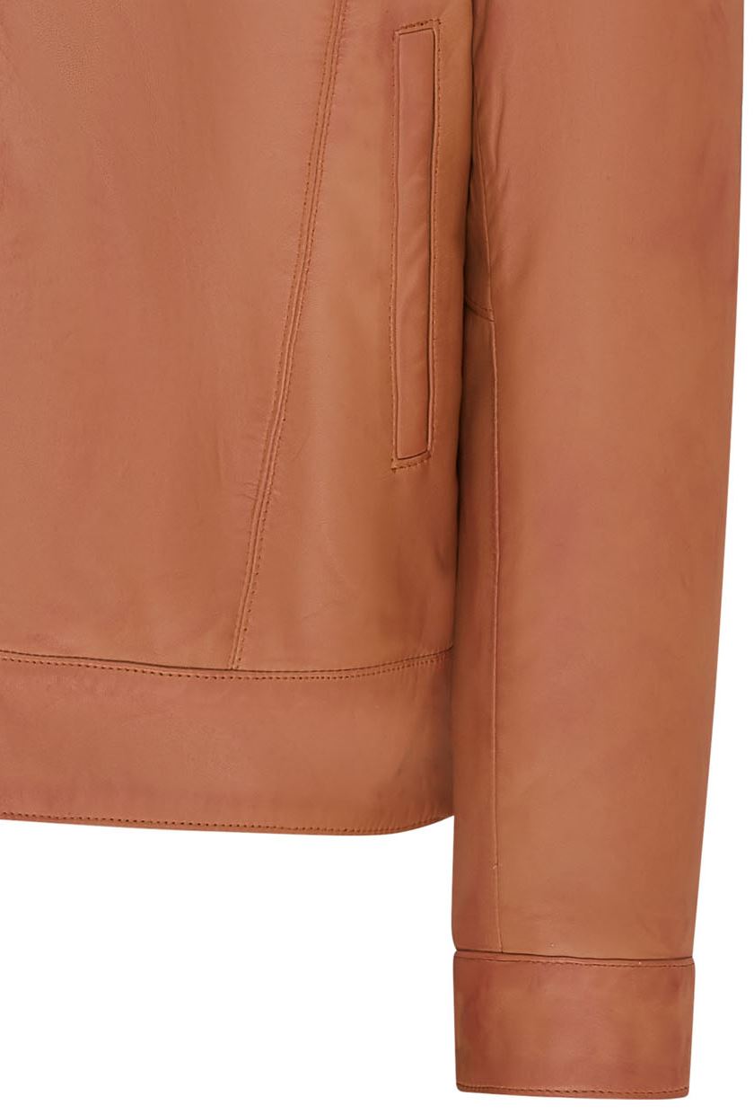 Mens Retro 100% Nappa Leather Harington Biker Jacket - Picture 13 of 19