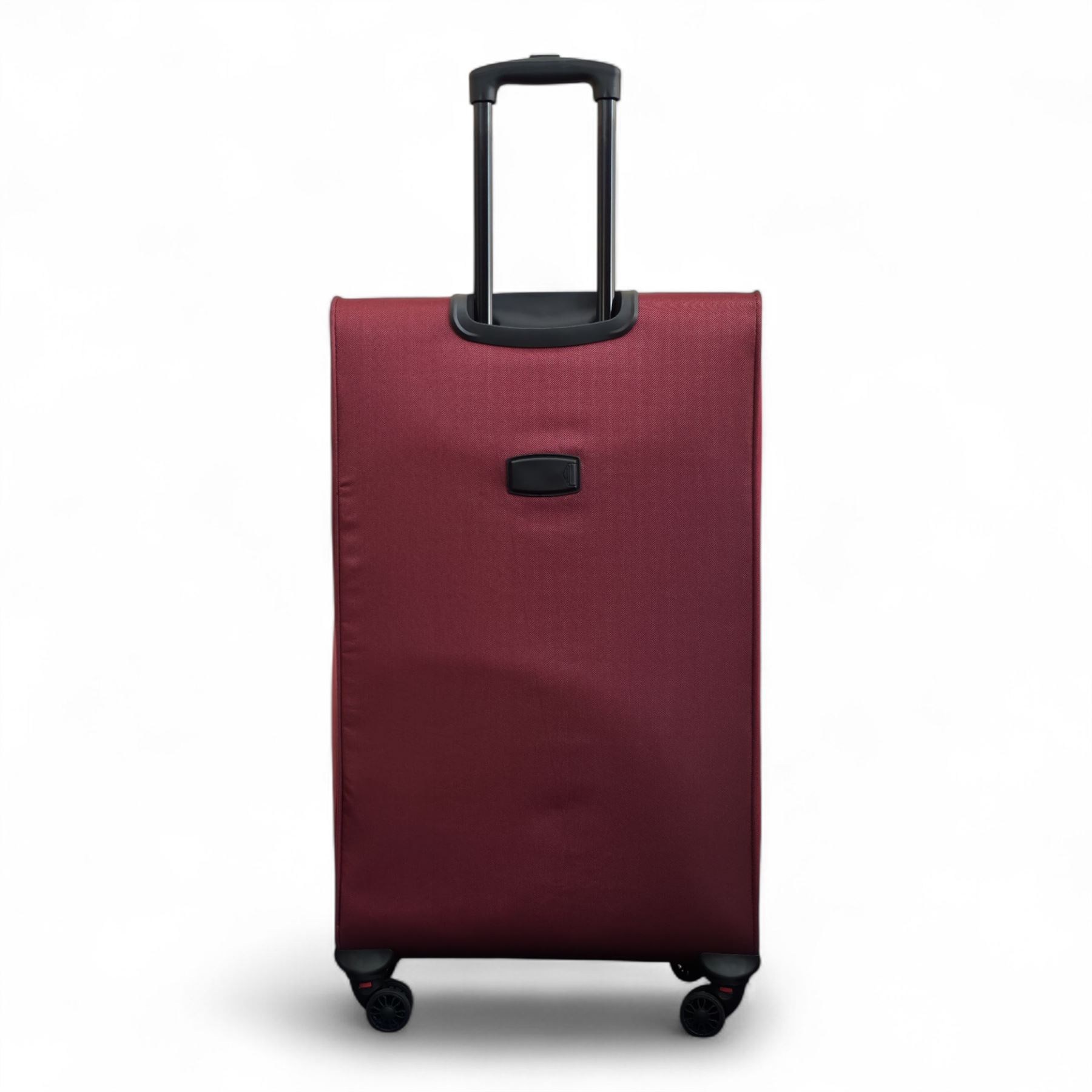 Burgundy Red Expandable Soft Shell Suitcase 8 Wheel Set Light Carry On Cabin Bag - Picture 7 of 36
