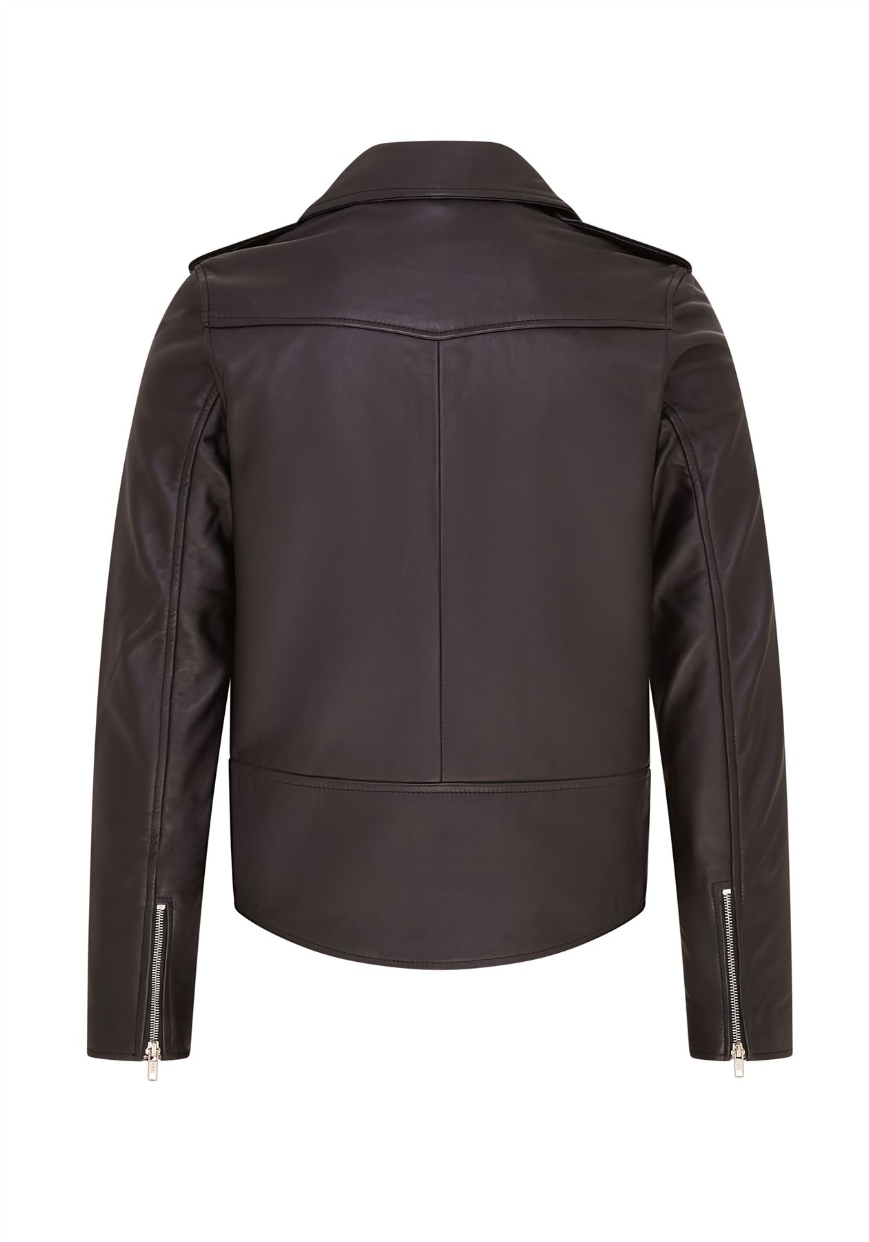 Mens Retro Brando Quilted Leather Biker Jacket Vintage Motorcycle Style - Picture 11 of 13