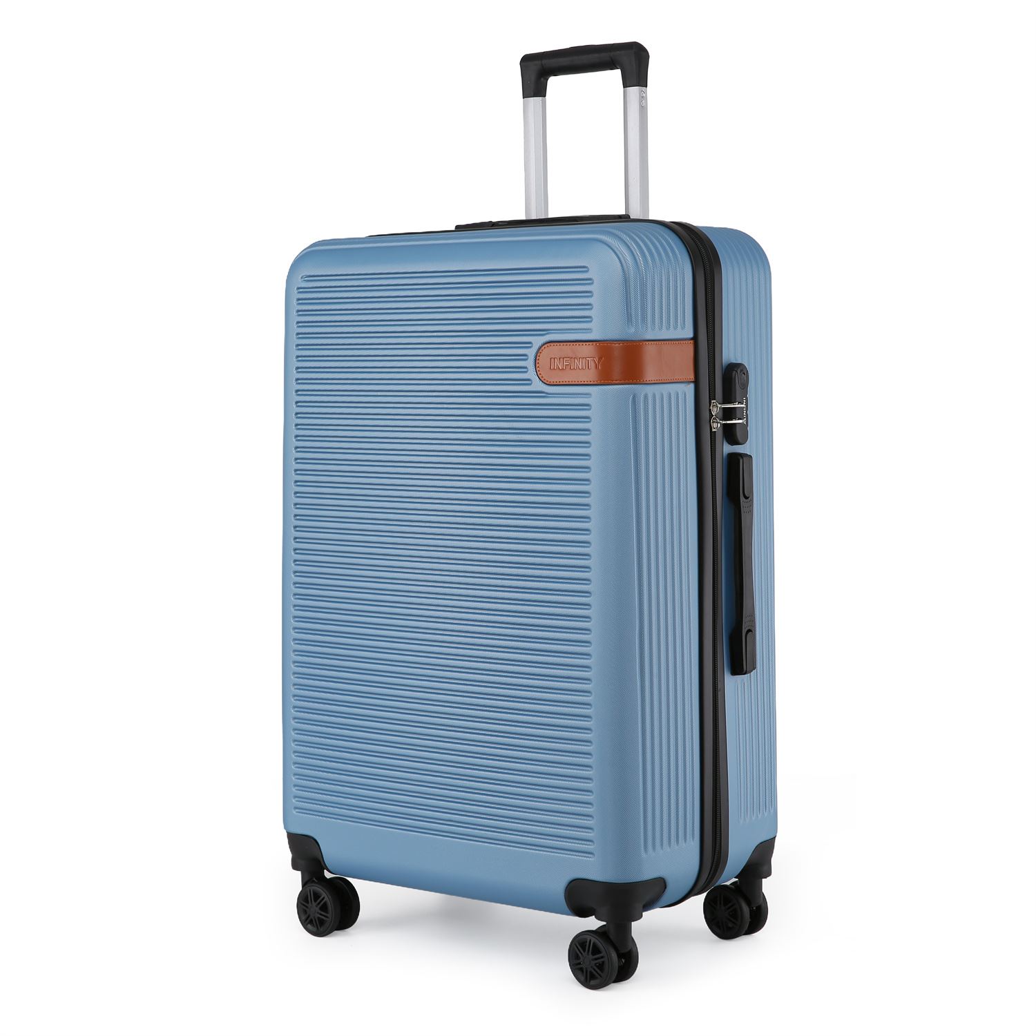 Hardshell Blue Navy Cabin Suitcase Set Robust ABS Lightweight Luggage Bag - Picture 5 of 34
