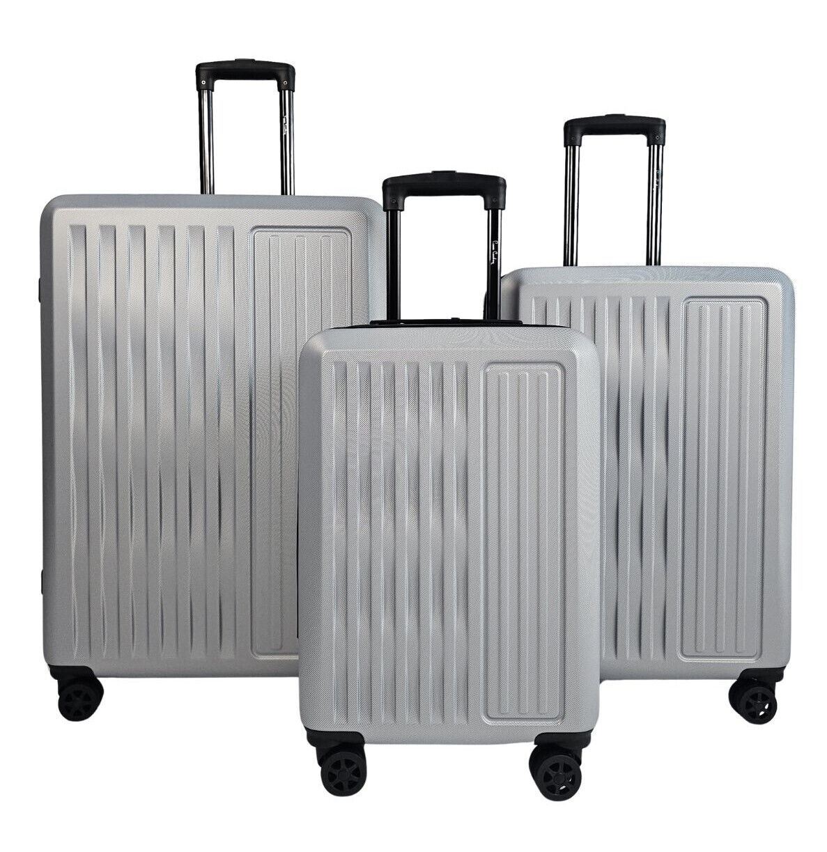 ABS Hard Shell Suitcase Luggage Set Hard Side Travel Carry on Cabin Bag - Picture 54 of 75
