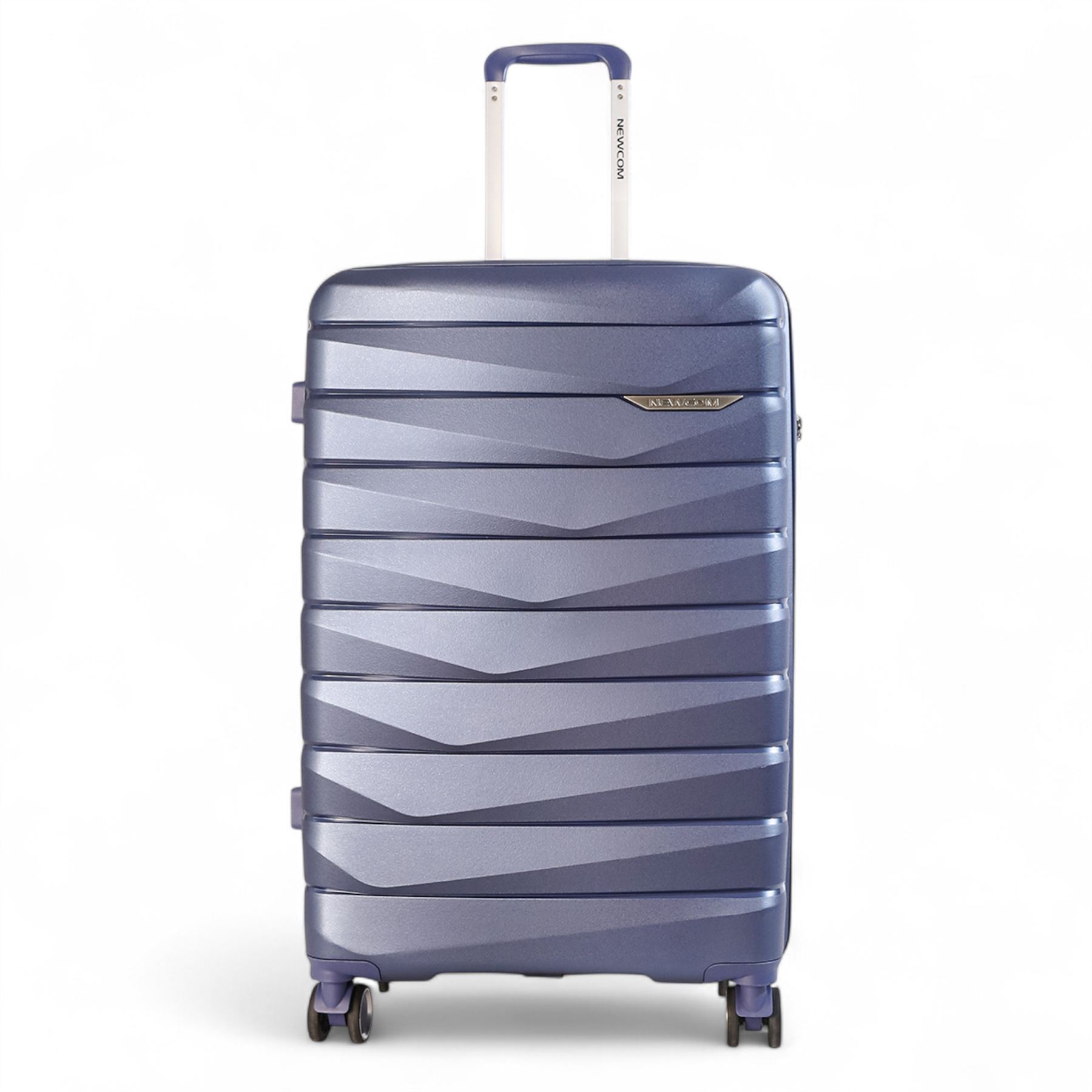 Hard Shell TSA Blue Strong Suitcase Set 8 Wheel Cabin Luggage Case - Picture 2 of 36