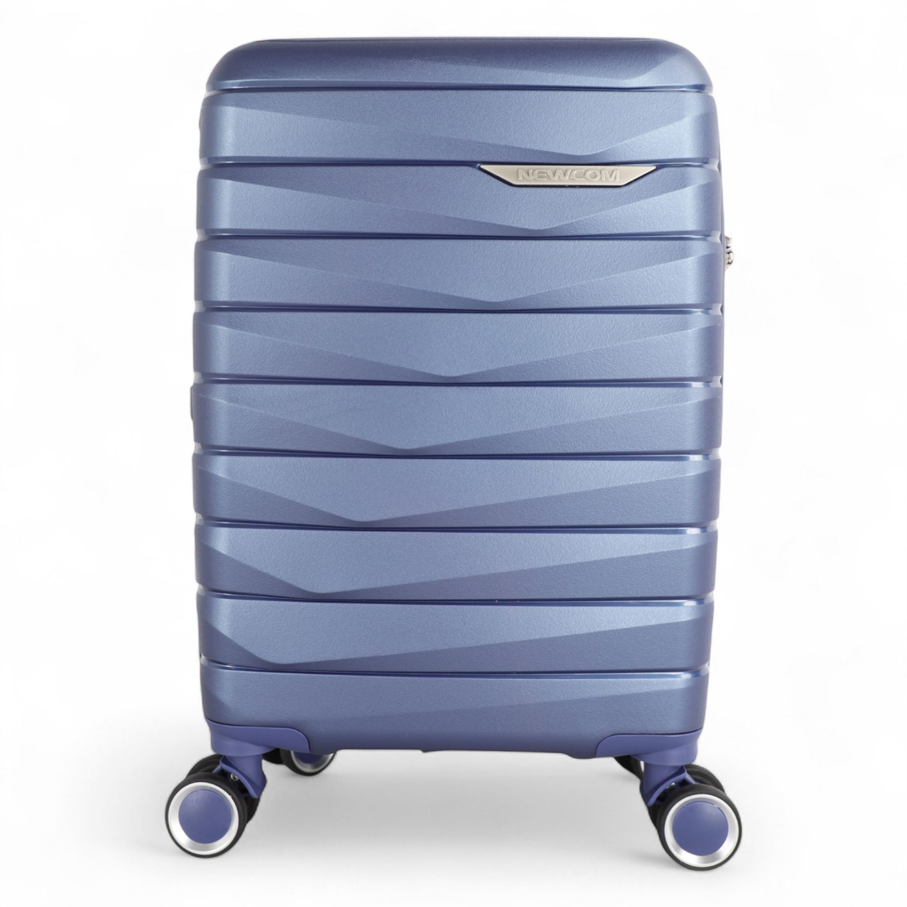 Hard Shell TSA Blue Strong Suitcase Set 8 Wheel Cabin Luggage Case - Picture 11 of 36