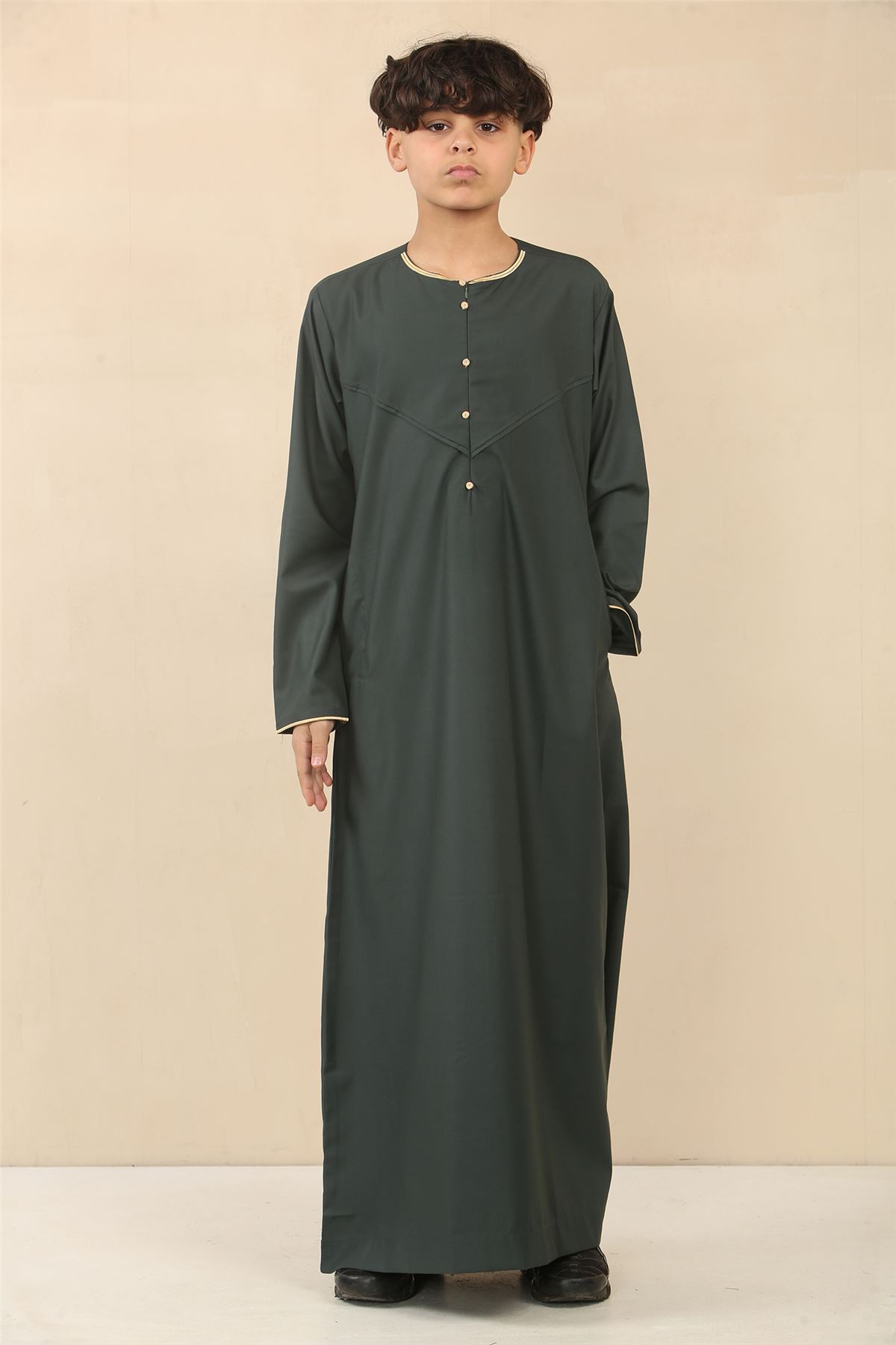Kid's Boys Jubbah Thobe Islamic Children Jubba Robe Eid Omani Saudi - Picture 19 of 28