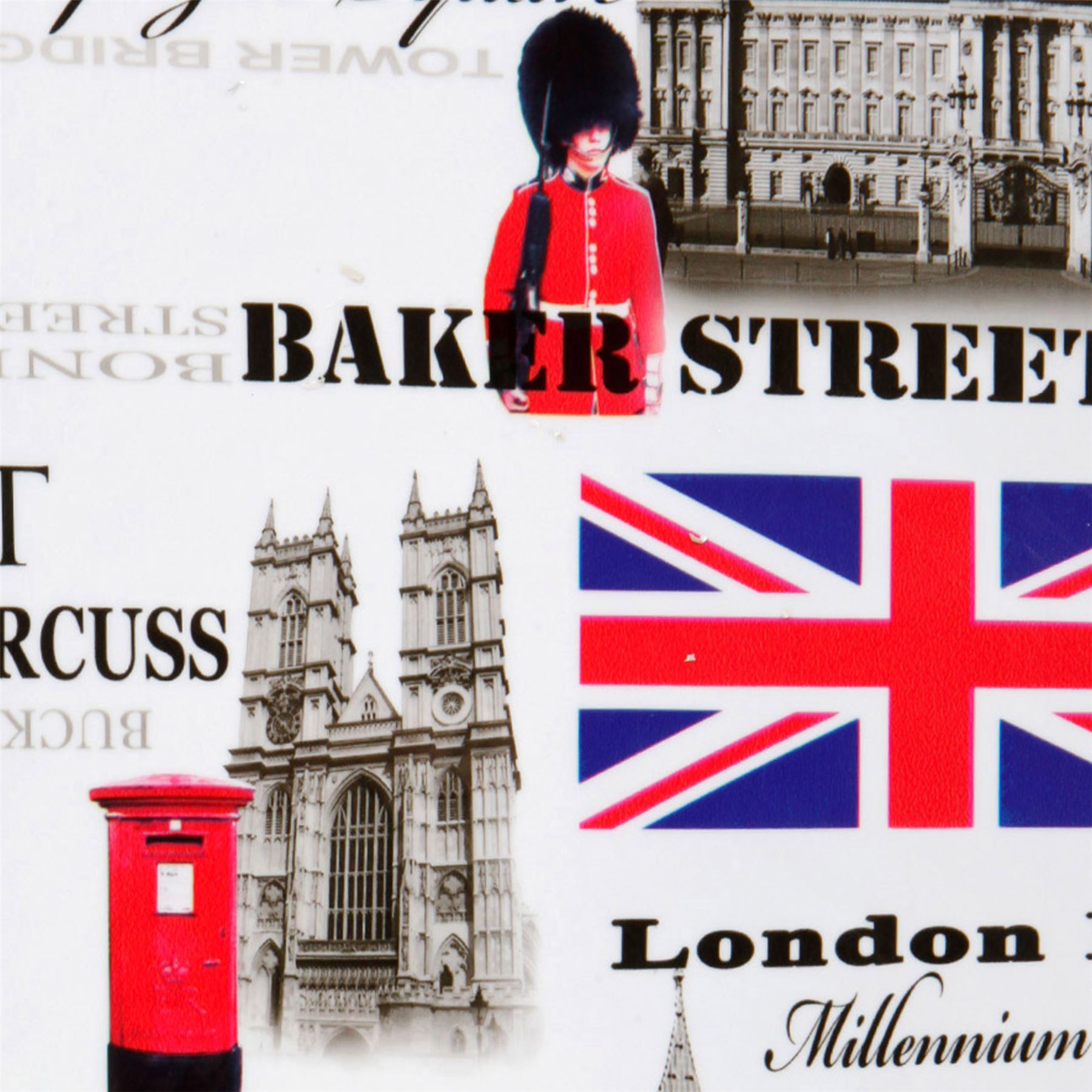 Extensible Cubierta Rígida Londres Estampado 8 Ruedas Maleta Juego Cabina Viaje - Imagen 28 de 29