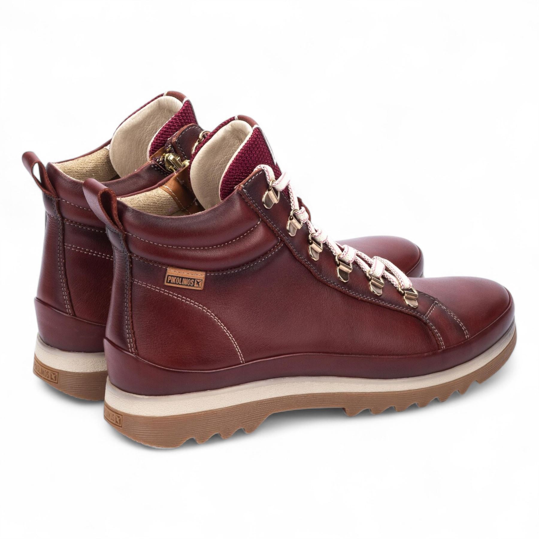 Pikolinos Vigo Women's Leather Side Zip & Lace Up Ankle Trainers Everyday Boots - Picture 15 of 21