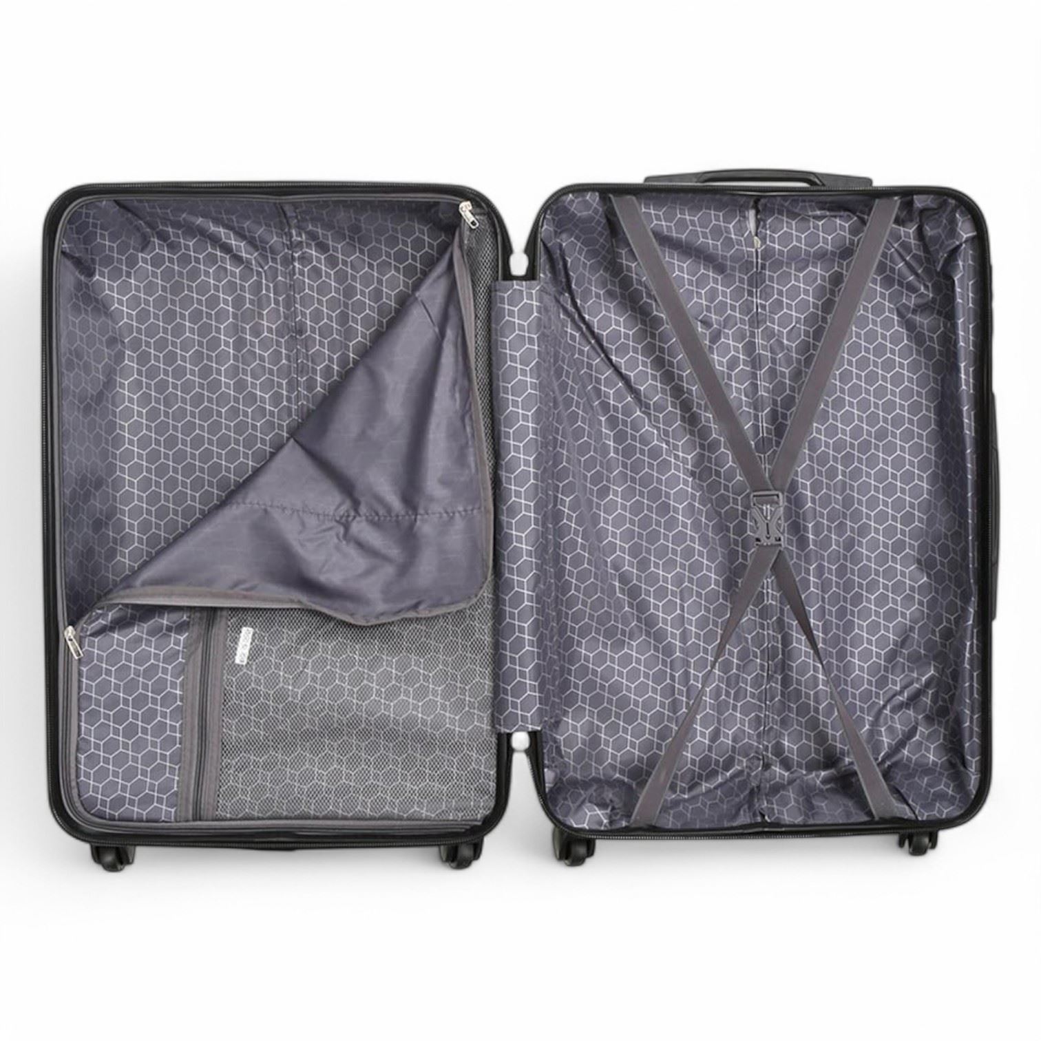 Juego De Maletas De Cabina Con Ruedas De 8 En ABS Negro Con Carcasa Dura - Imagen 31 de 55