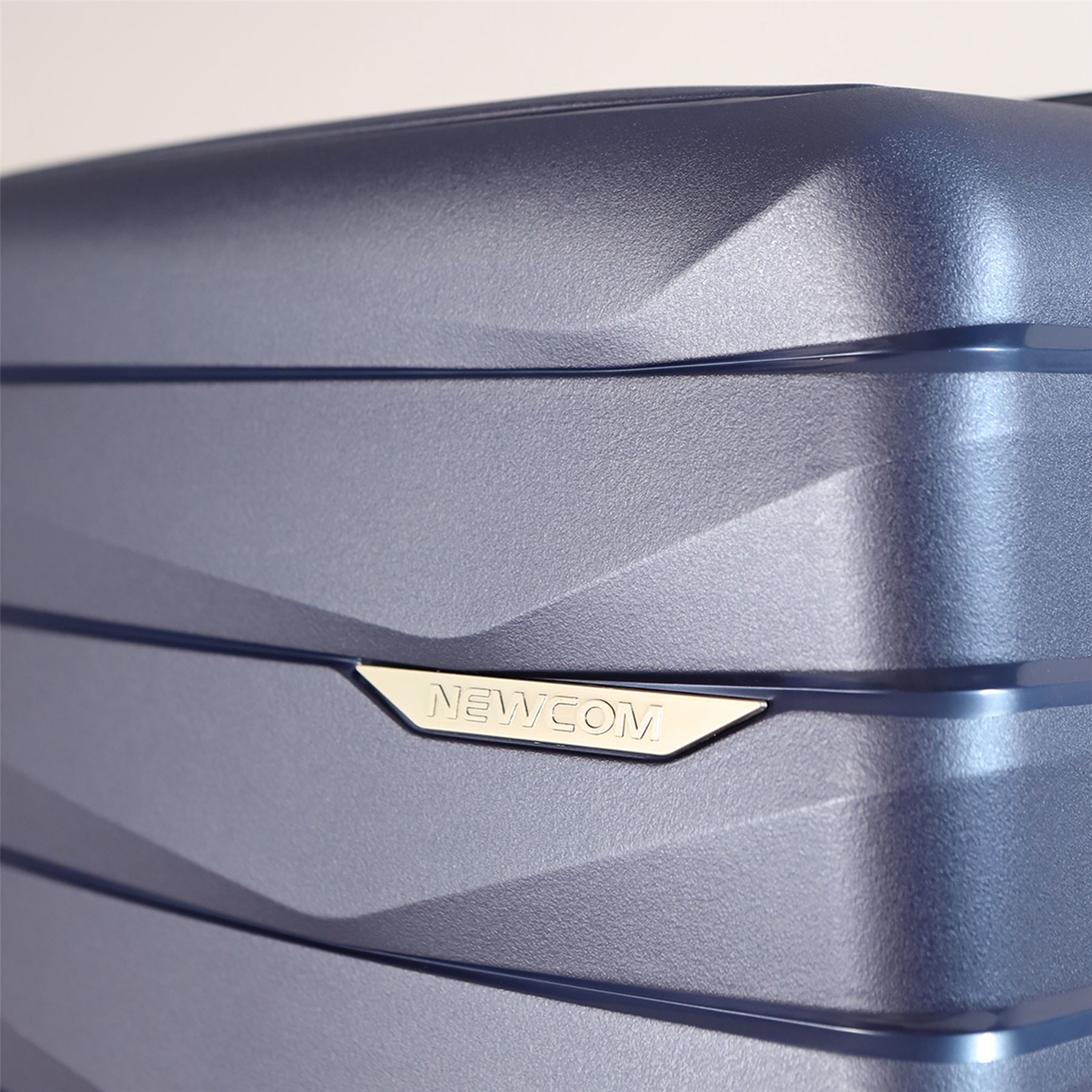 Hard Shell TSA Blue Strong Suitcase Set 8 Wheel Cabin Luggage Case - Picture 8 of 36