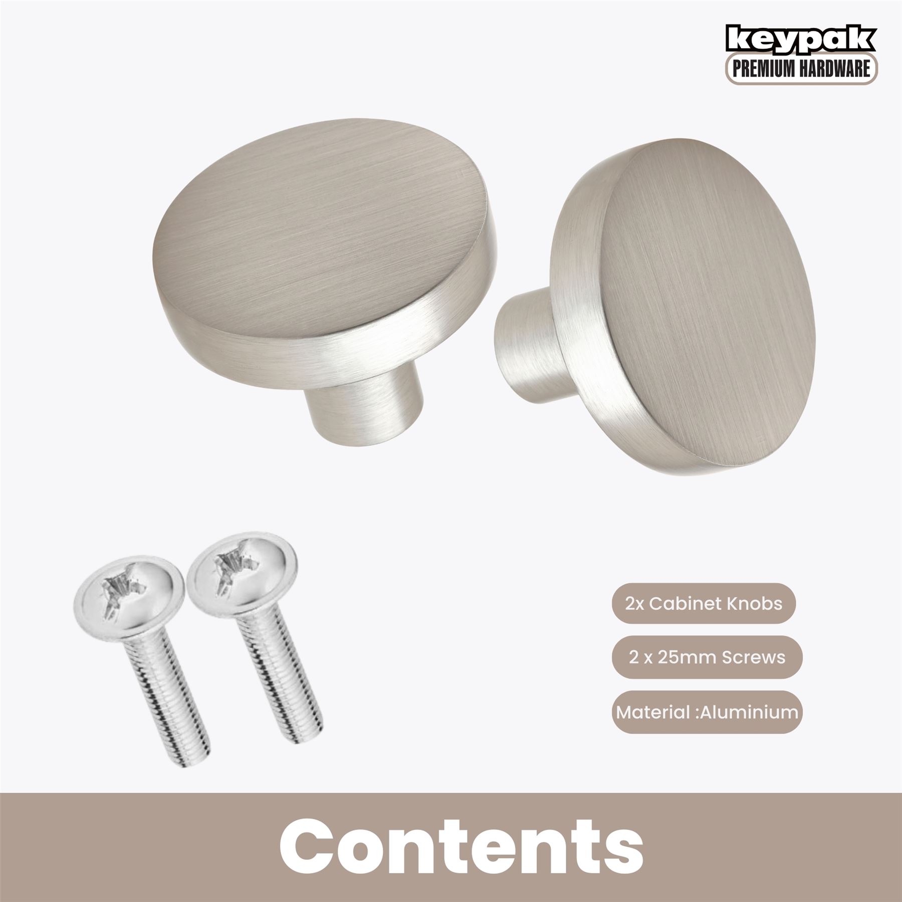 Cabinet Drawer Knob, 2 PCS, 30mm Round Handle Cupboard Wardrobe Dresser Drawer - Picture 21 of 22
