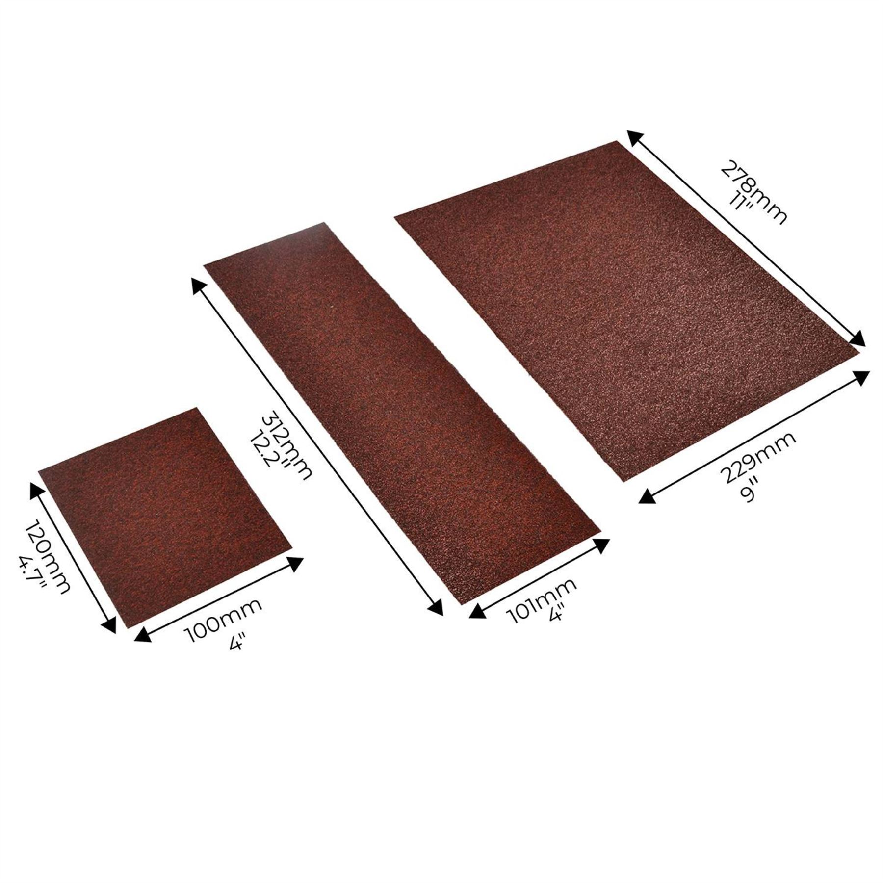 Schleifblätter & Schwamm Set - Körnung Schleifpapier 280x230mm Wände, Handhochschleifer - Bild 6 von 28