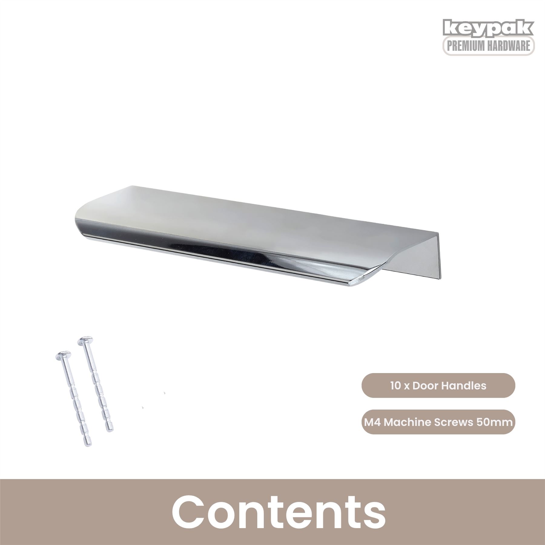 10er Pack Lip Pull Metallgriffe - Schlanke Schrank & Schublade Ziehgriffe zum Selbermachen - Bild 4 von 13