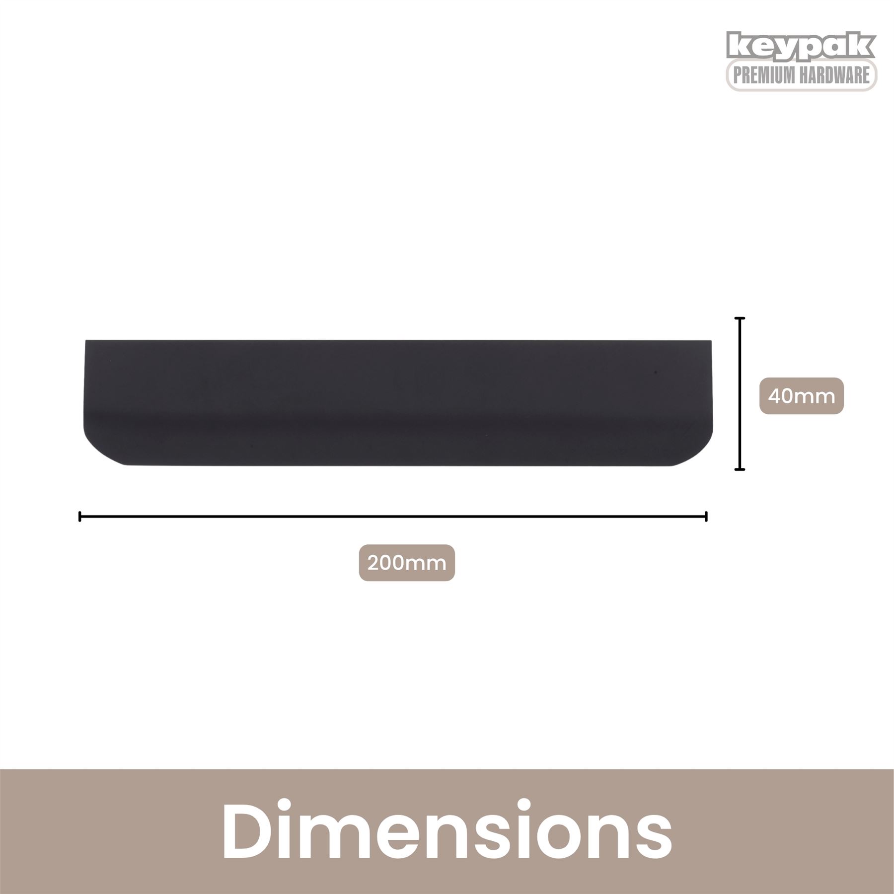10er Pack Lip Pull Metallgriffe - Schlanke Schrank & Schublade Ziehgriffe zum Selbermachen - Bild 12 von 13
