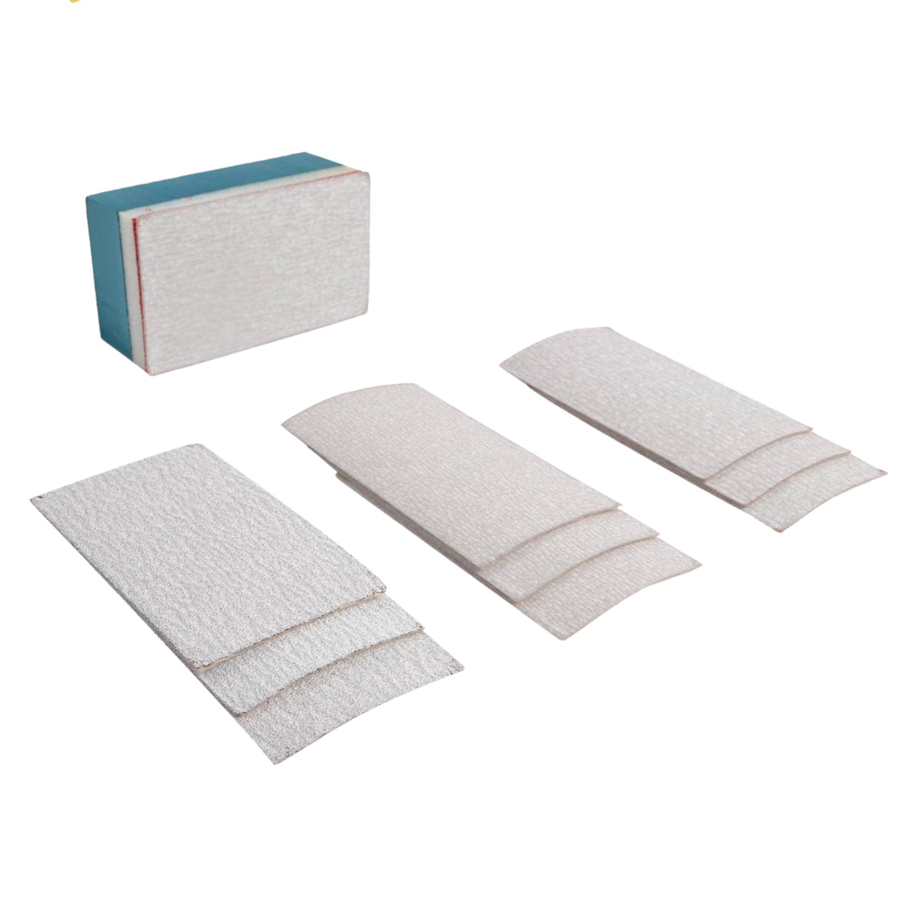 Schleifblätter & Schwamm Set - Körnung Schleifpapier 280x230mm Wände, Handhochschleifer - Bild 13 von 28