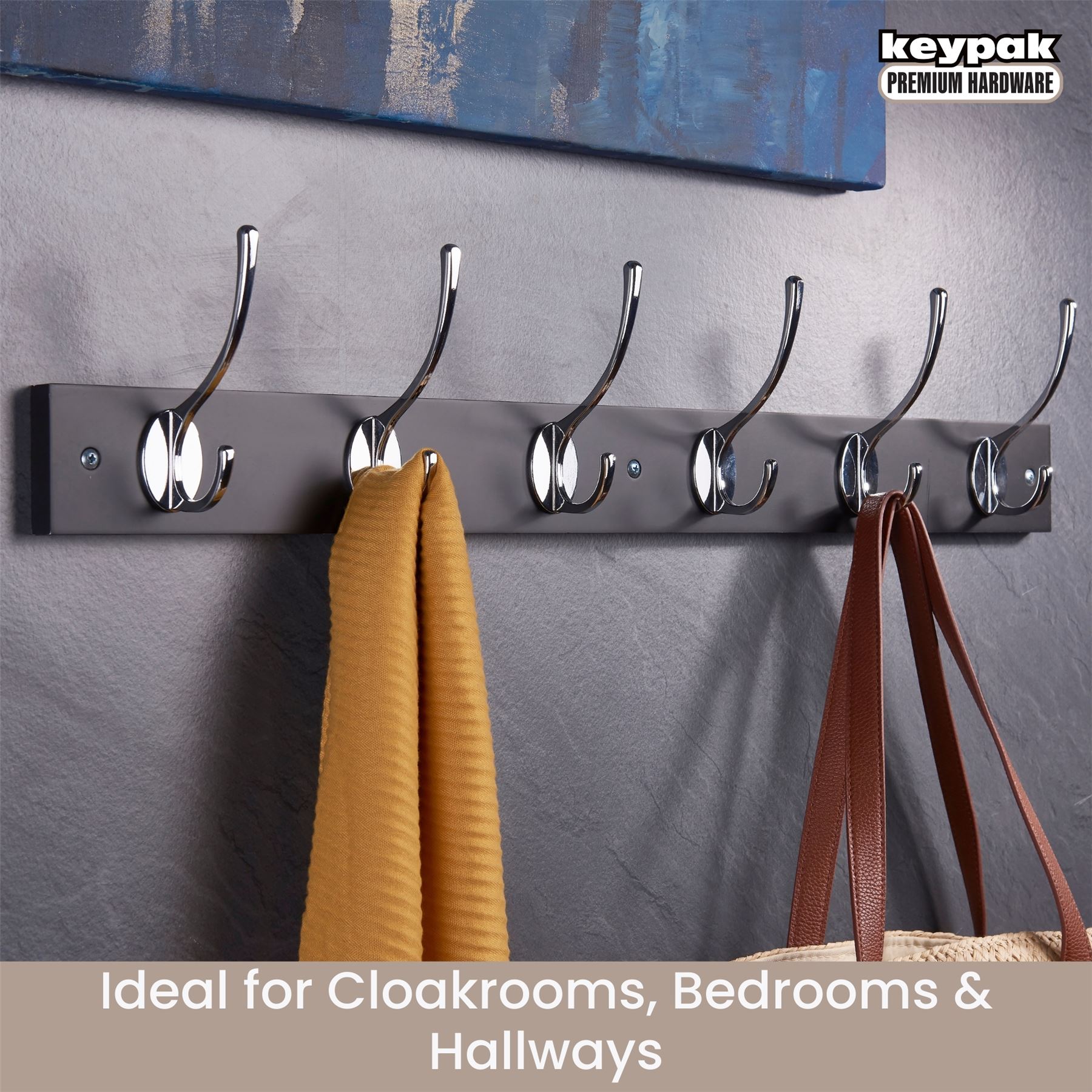 Coat Hooks for Wall Door, Wooden Wall Mounted Clothes Hanger, 3 Sizes - Picture 30 of 37