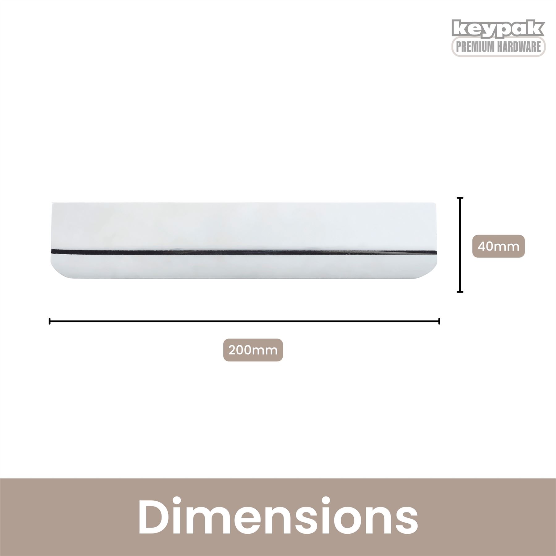 10er Pack Lip Pull Metallgriffe - Schlanke Schrank & Schublade Ziehgriffe zum Selbermachen - Bild 9 von 13