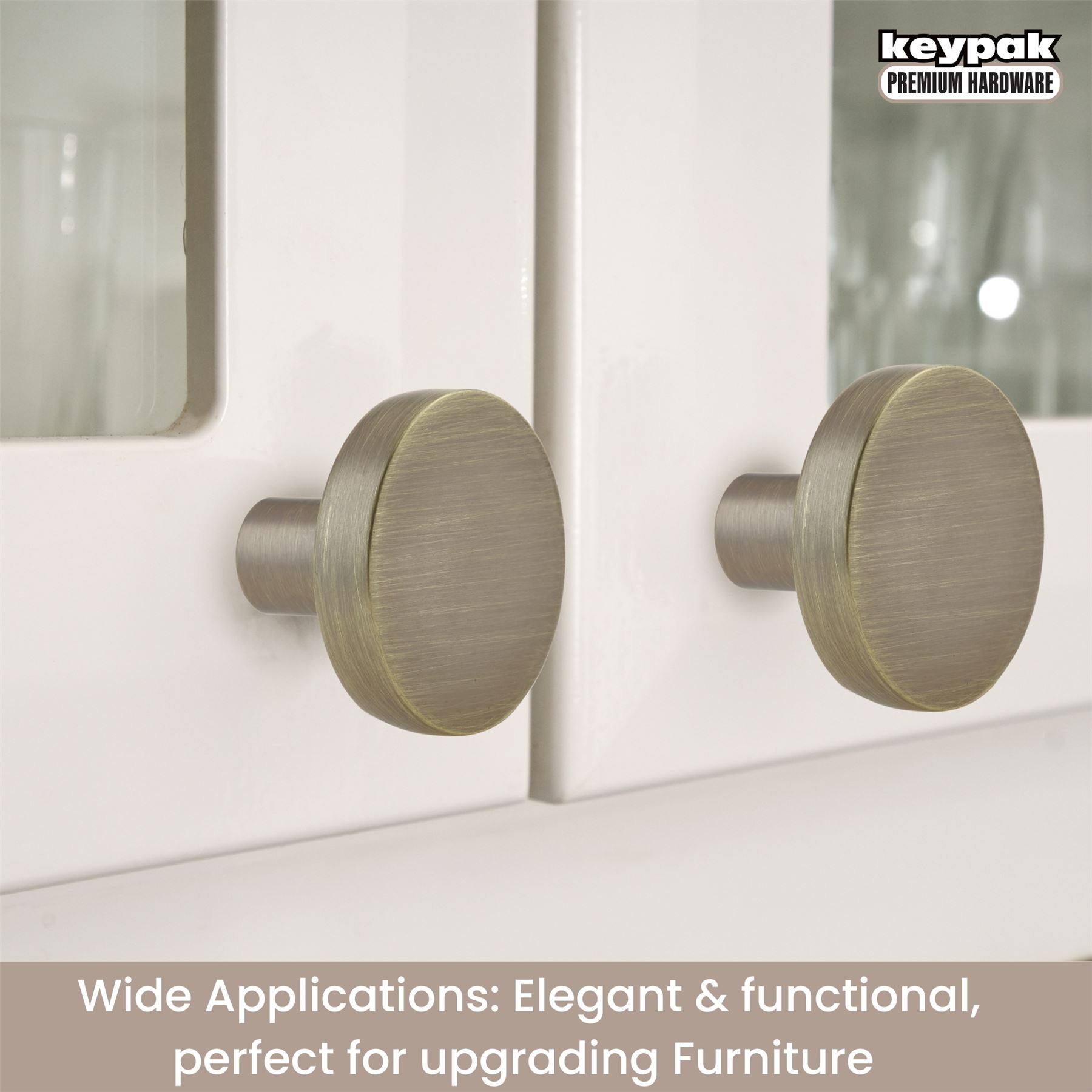Cabinet Drawer Knob, 2 PCS, 30mm Round Handle Cupboard Wardrobe Dresser Drawer - Picture 6 of 22