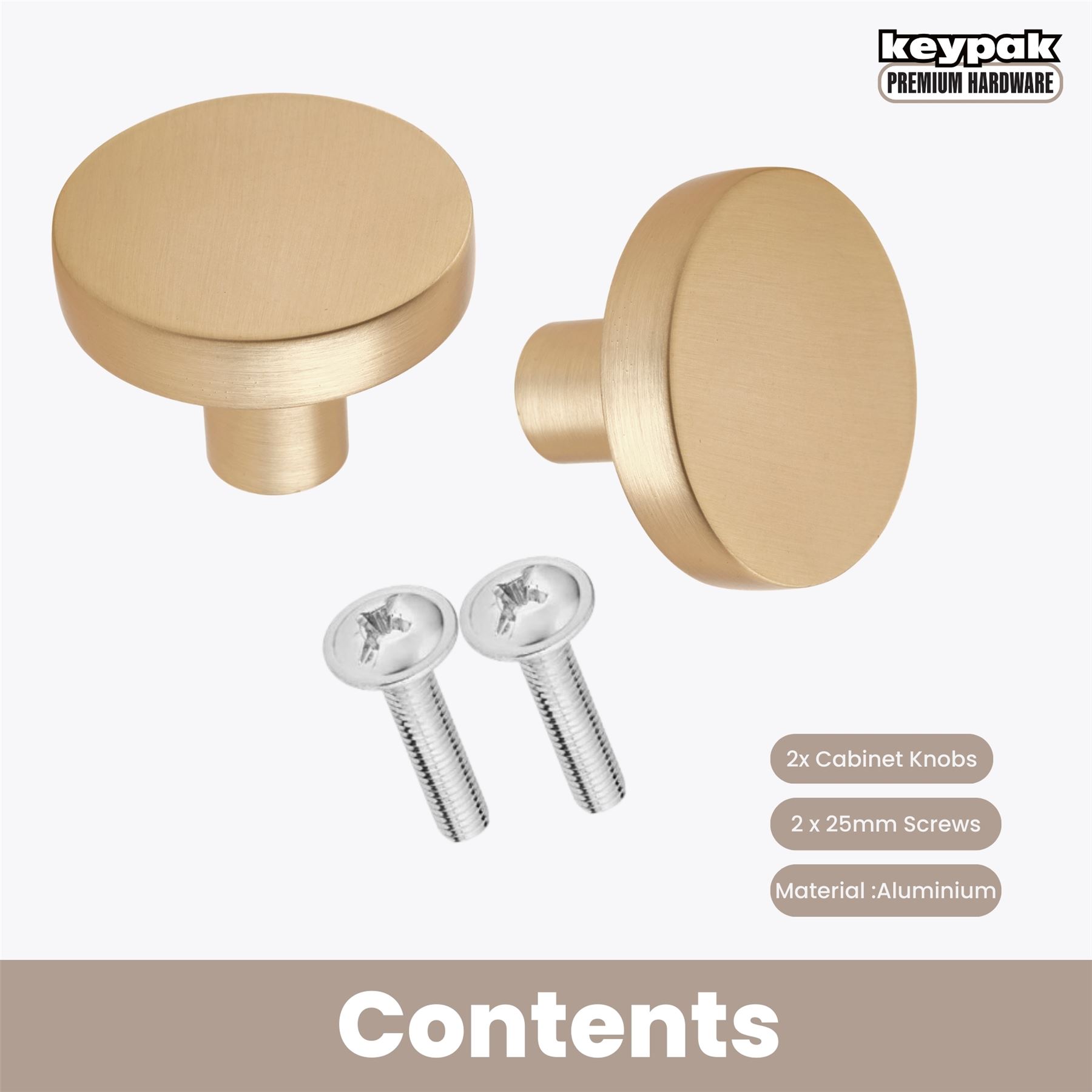 Cabinet Drawer Knob, 2 PCS, 30mm Round Handle Cupboard Wardrobe Dresser Drawer - Picture 10 of 22