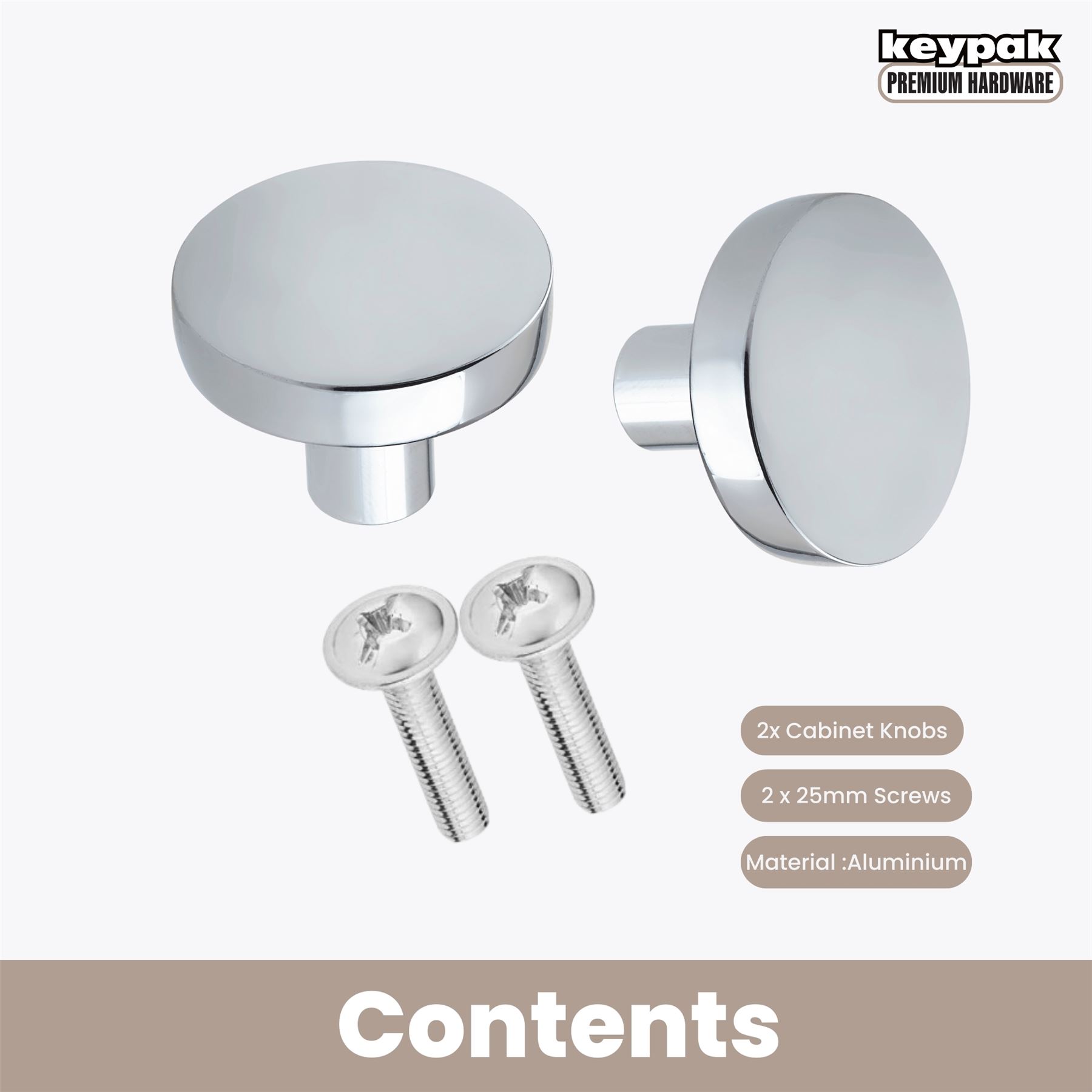 Cabinet Drawer Knob, 2 PCS, 30mm Round Handle Cupboard Wardrobe Dresser Drawer - Picture 15 of 22