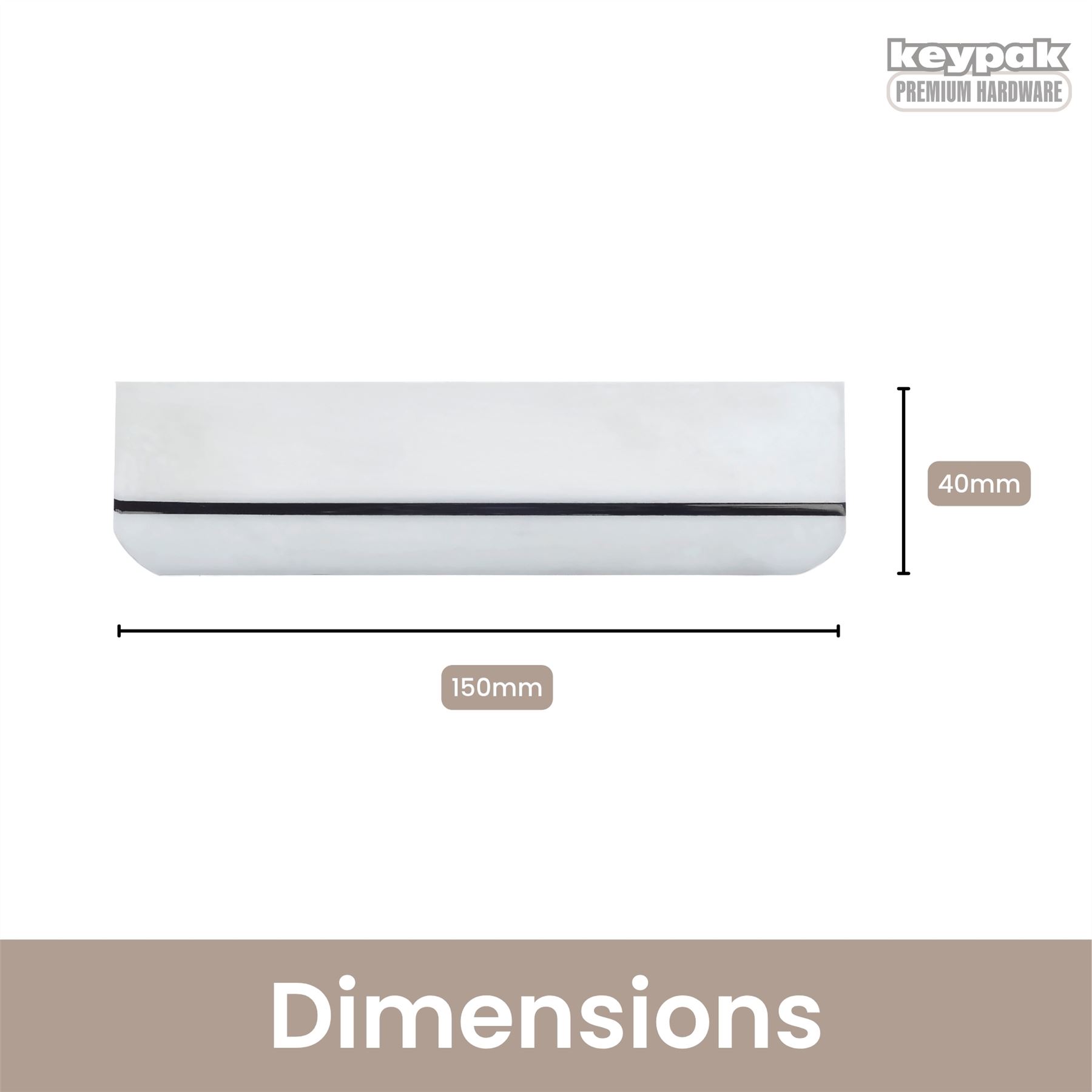 10er Pack Lip Pull Metallgriffe - Schlanke Schrank & Schublade Ziehgriffe zum Selbermachen - Bild 3 von 13