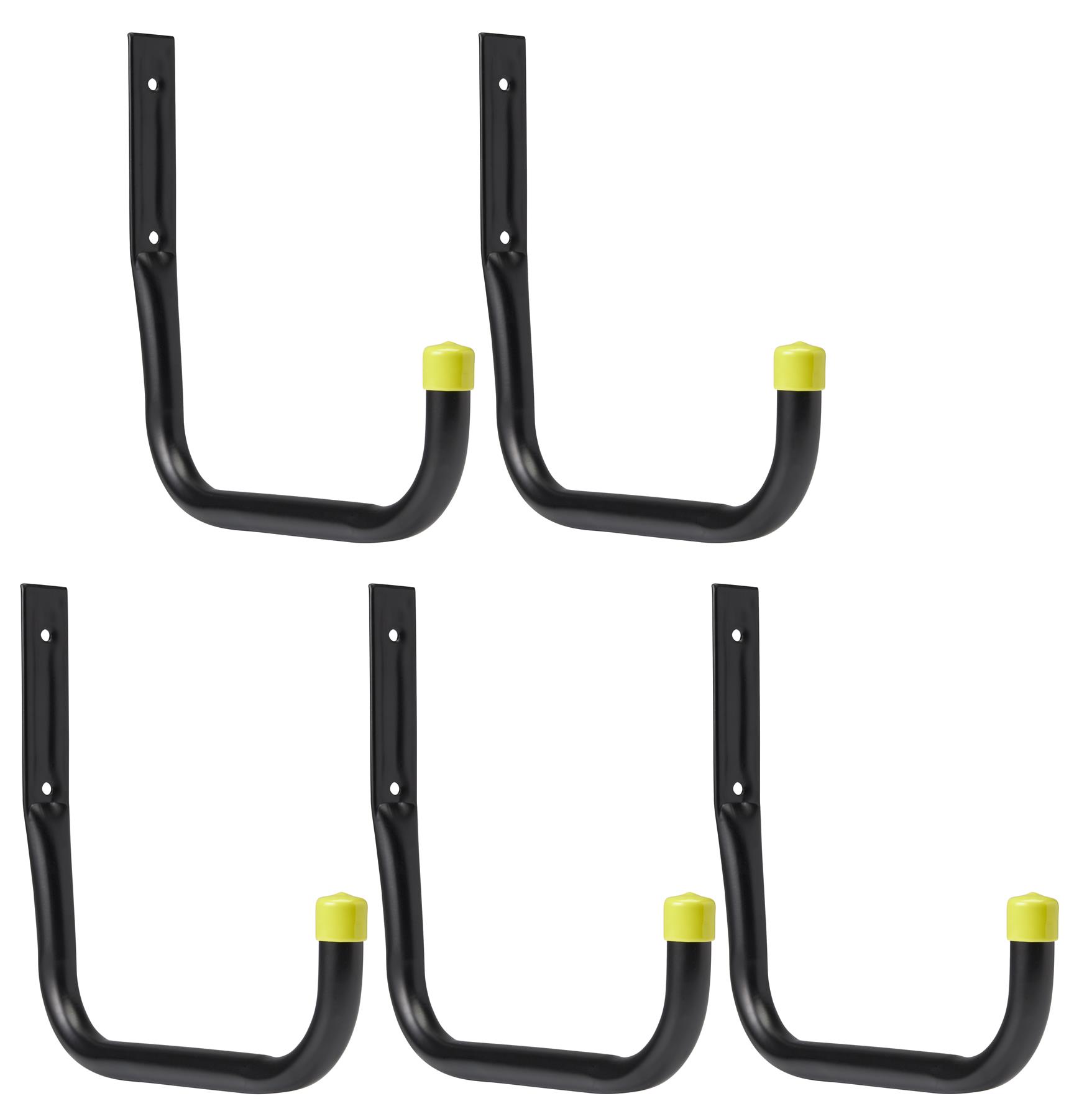 Garage Hooks Tools Ladder Shed Storage, Pack of 5, 30kg Load Per Hook - Picture 7 of 9