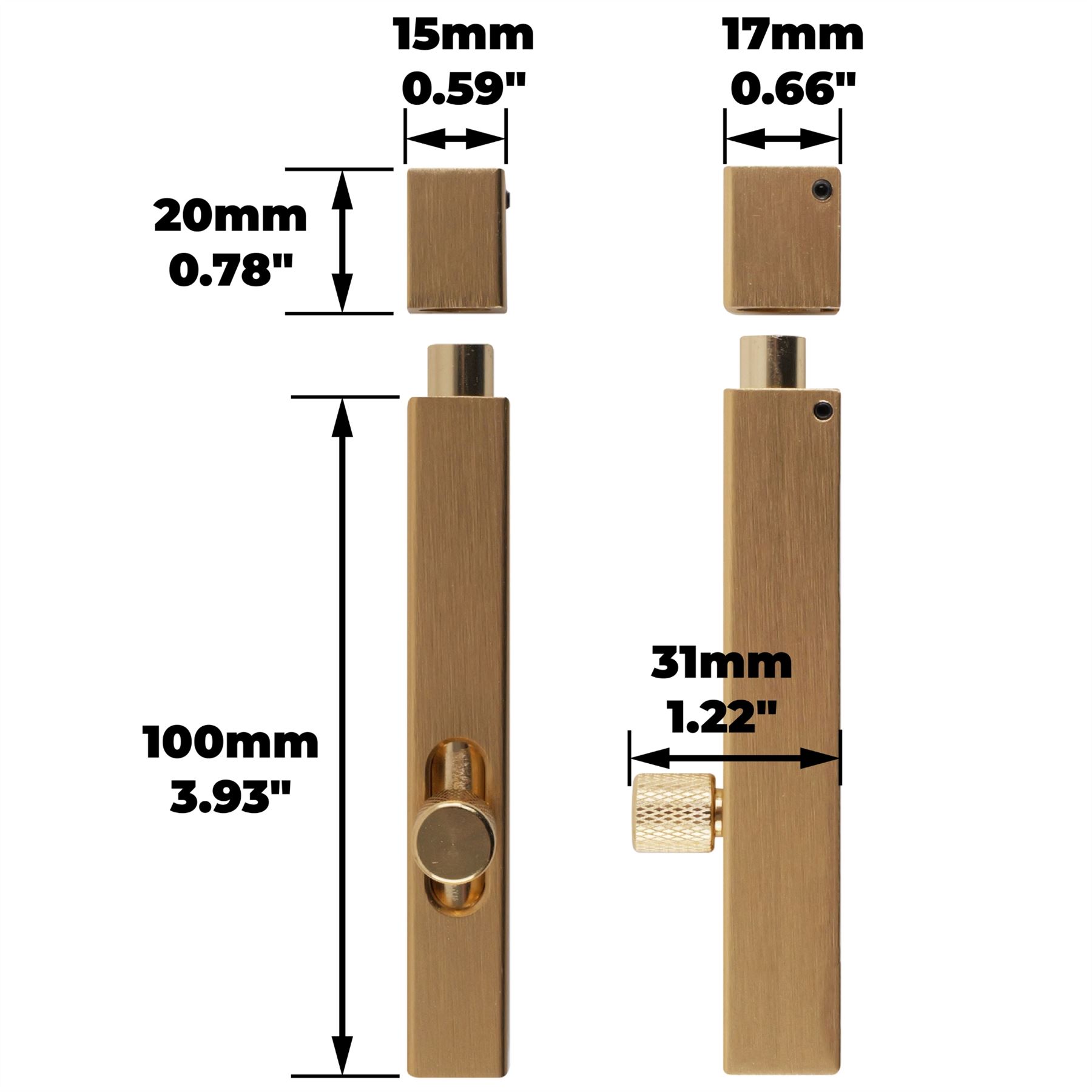 Bulloni per porta scorrevole 75 mm 125 mm moderni porte sottili bullone serratura interna - Foto 16 di 20