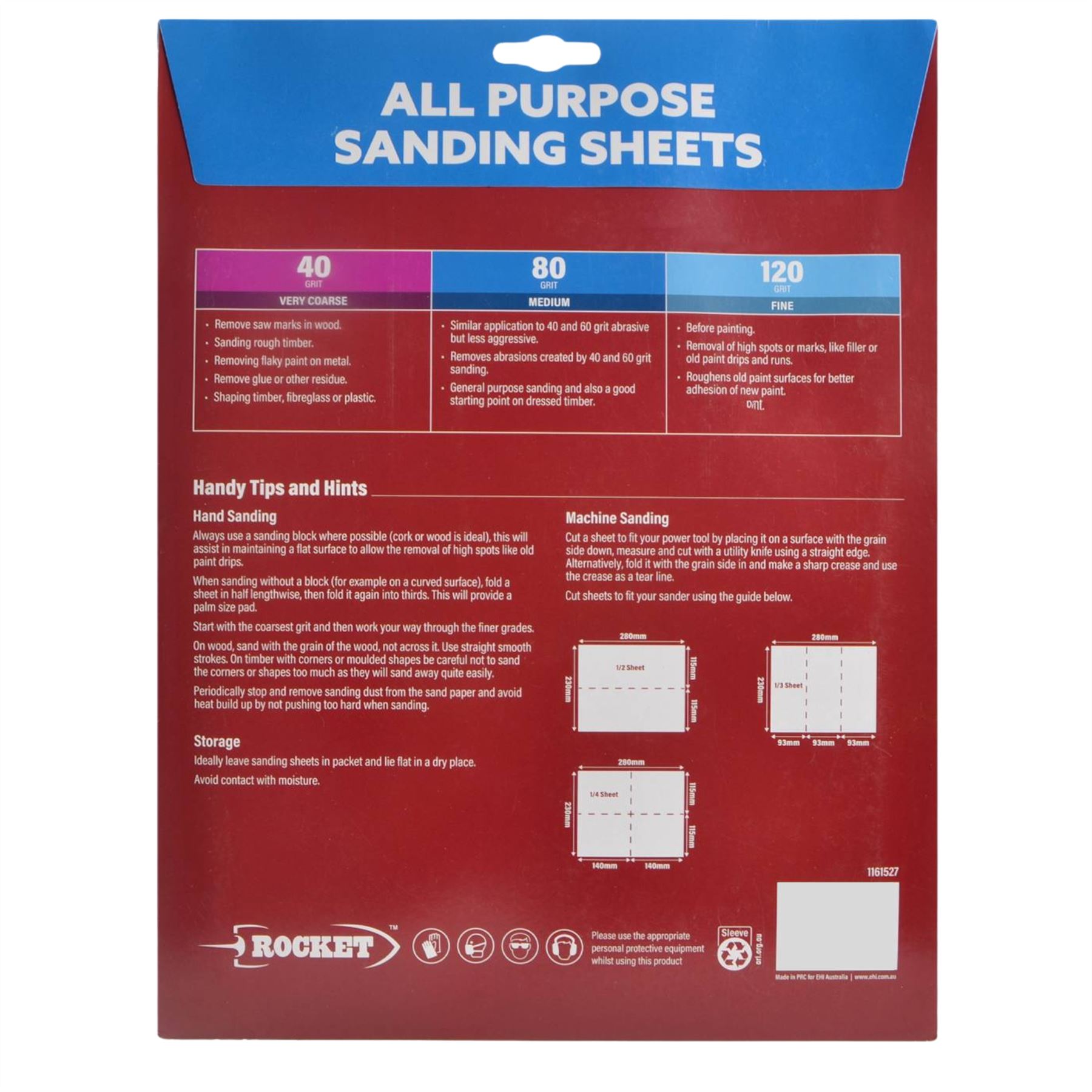 Schleifblätter & Schwamm Set - Körnung Schleifpapier 280x230mm Wände, Handhochschleifer - Bild 7 von 28